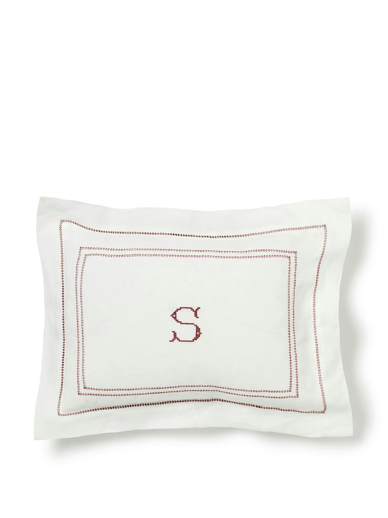 Small pillow hemstitch, red