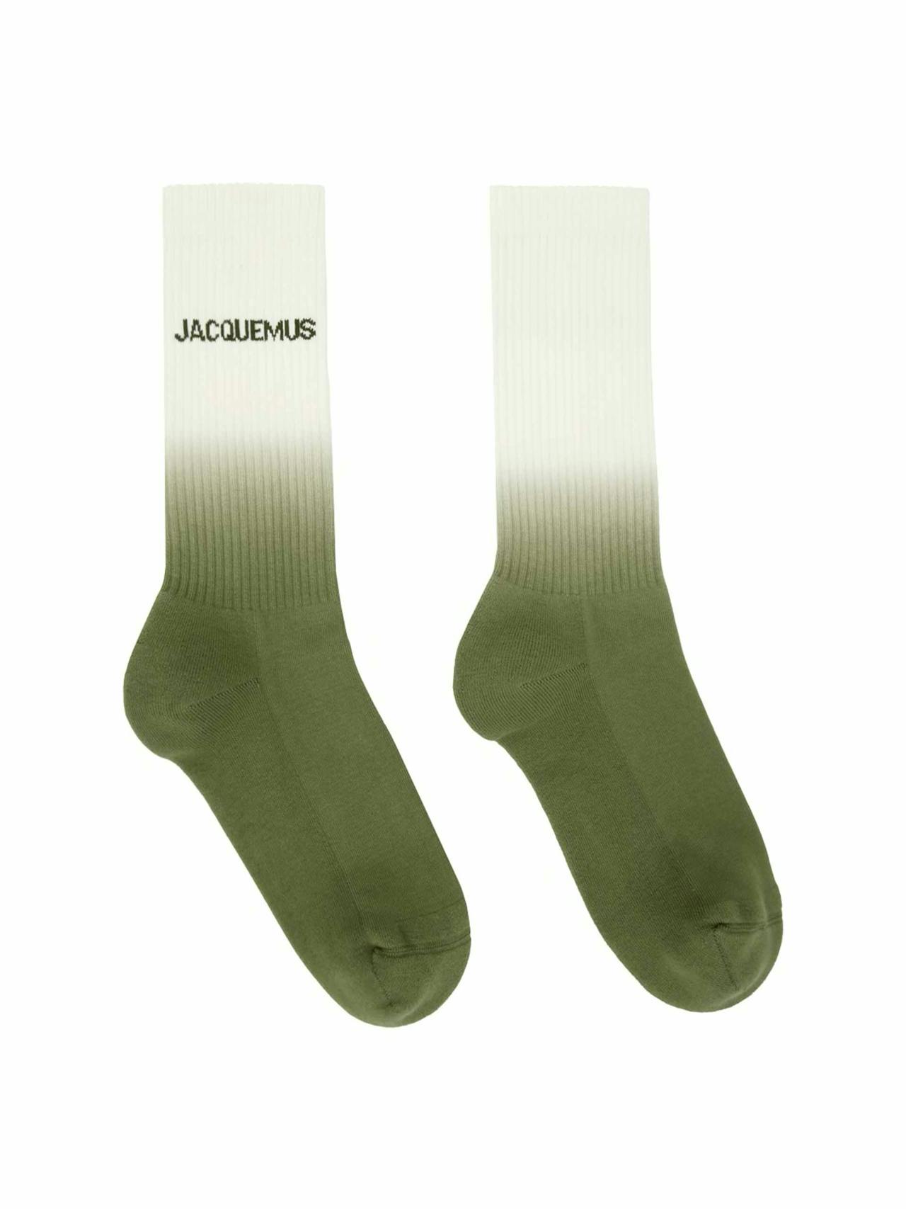 Off-White and green socks