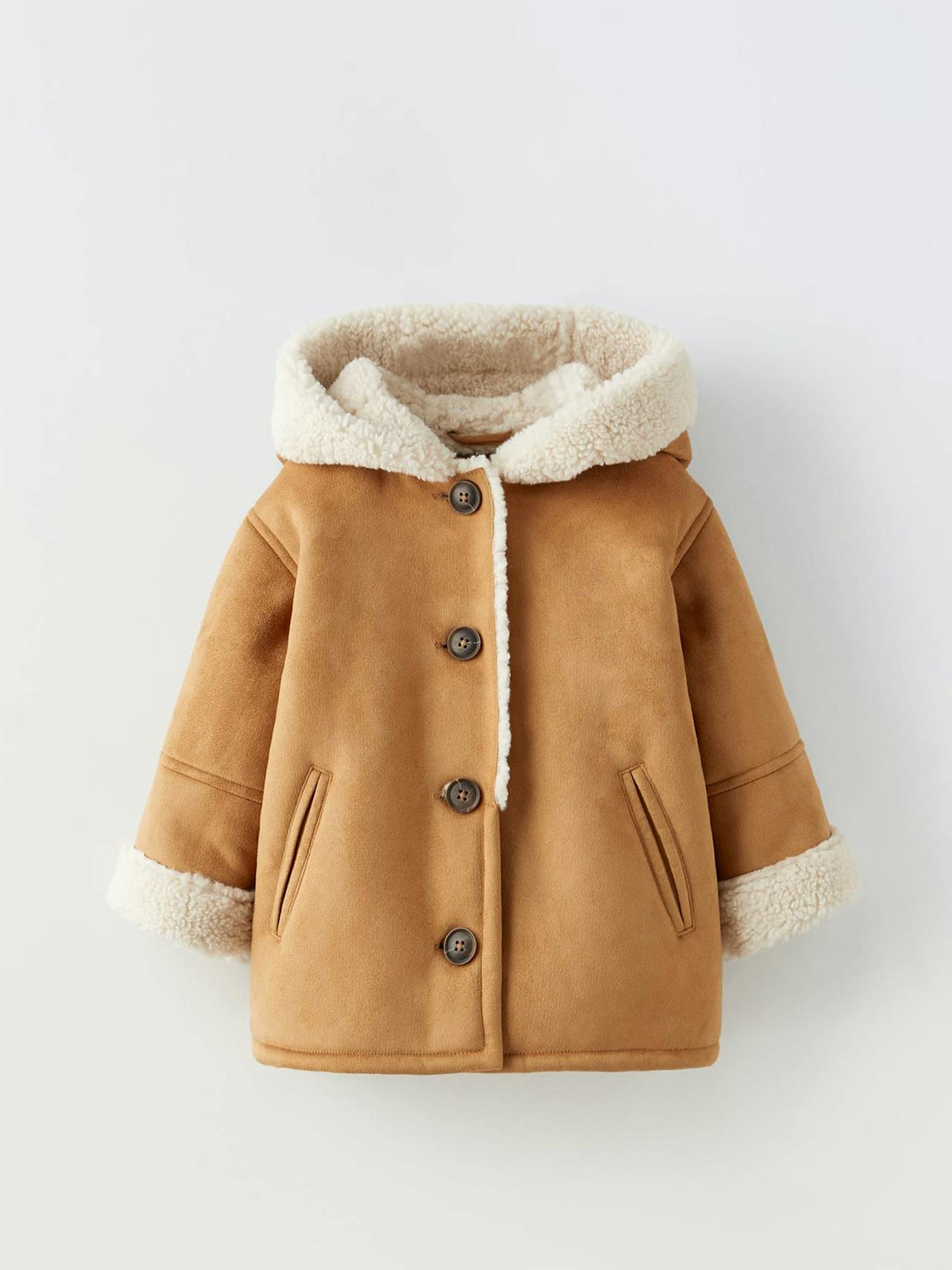 Double sided coat with hood