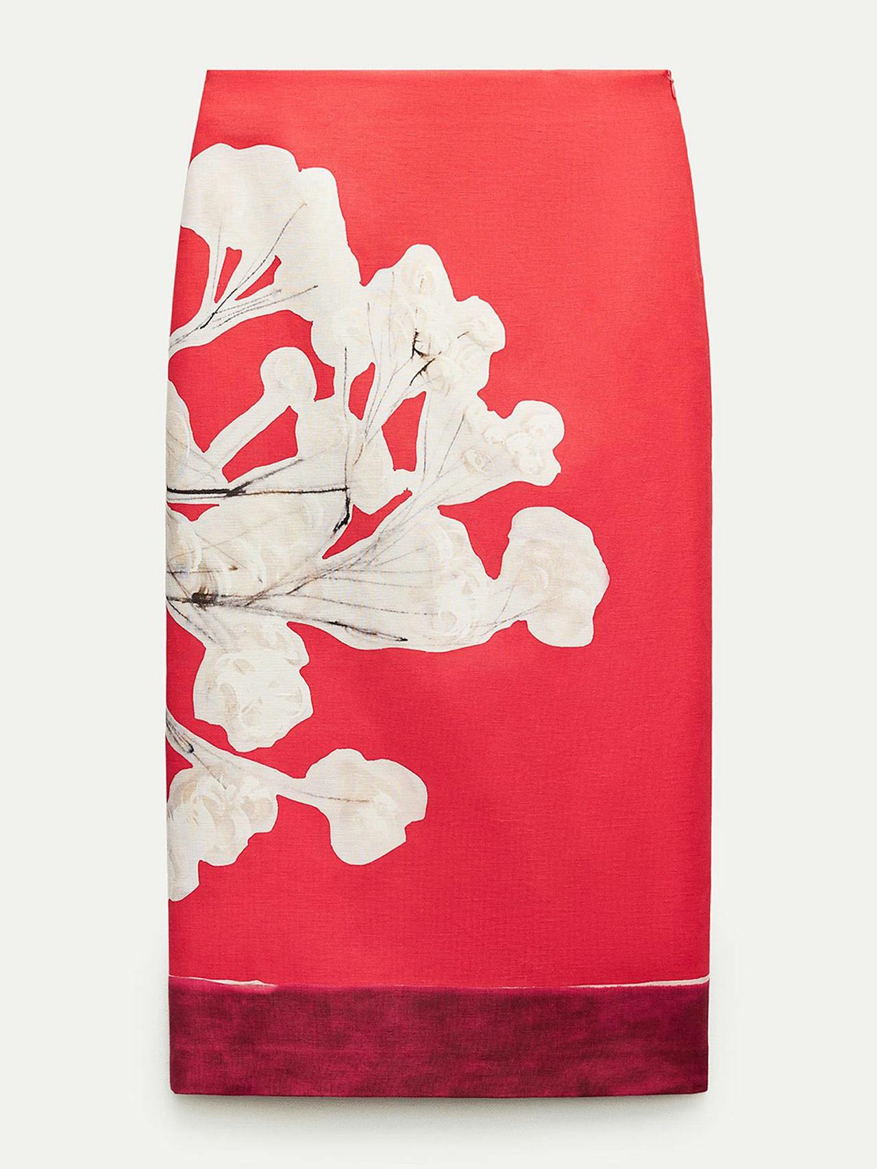 ZW Collection linen blend pencil skirt