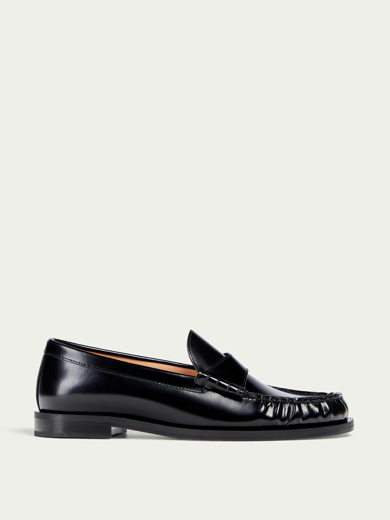 Black patent Luca loafers