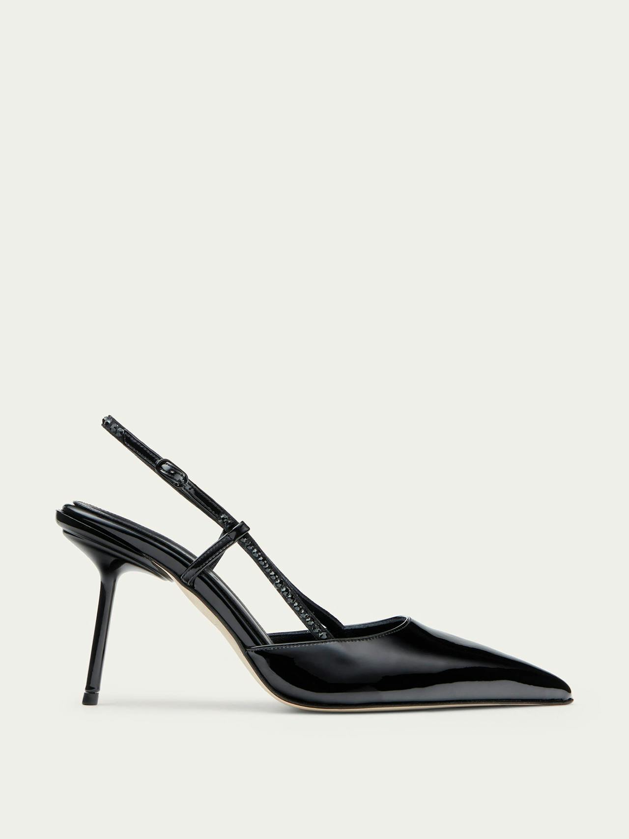Black Spritz heeled pumps