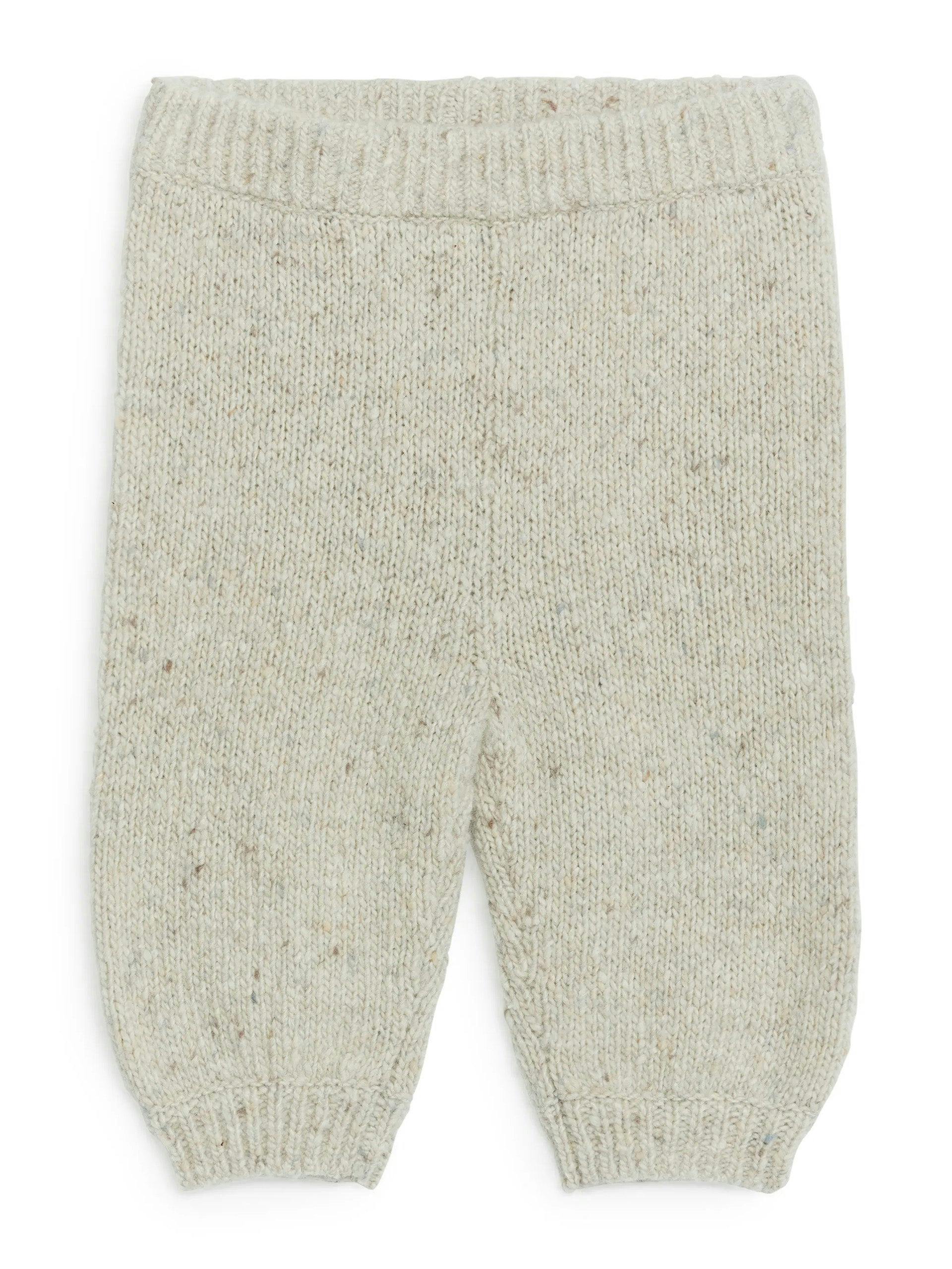 Cream wool trousers