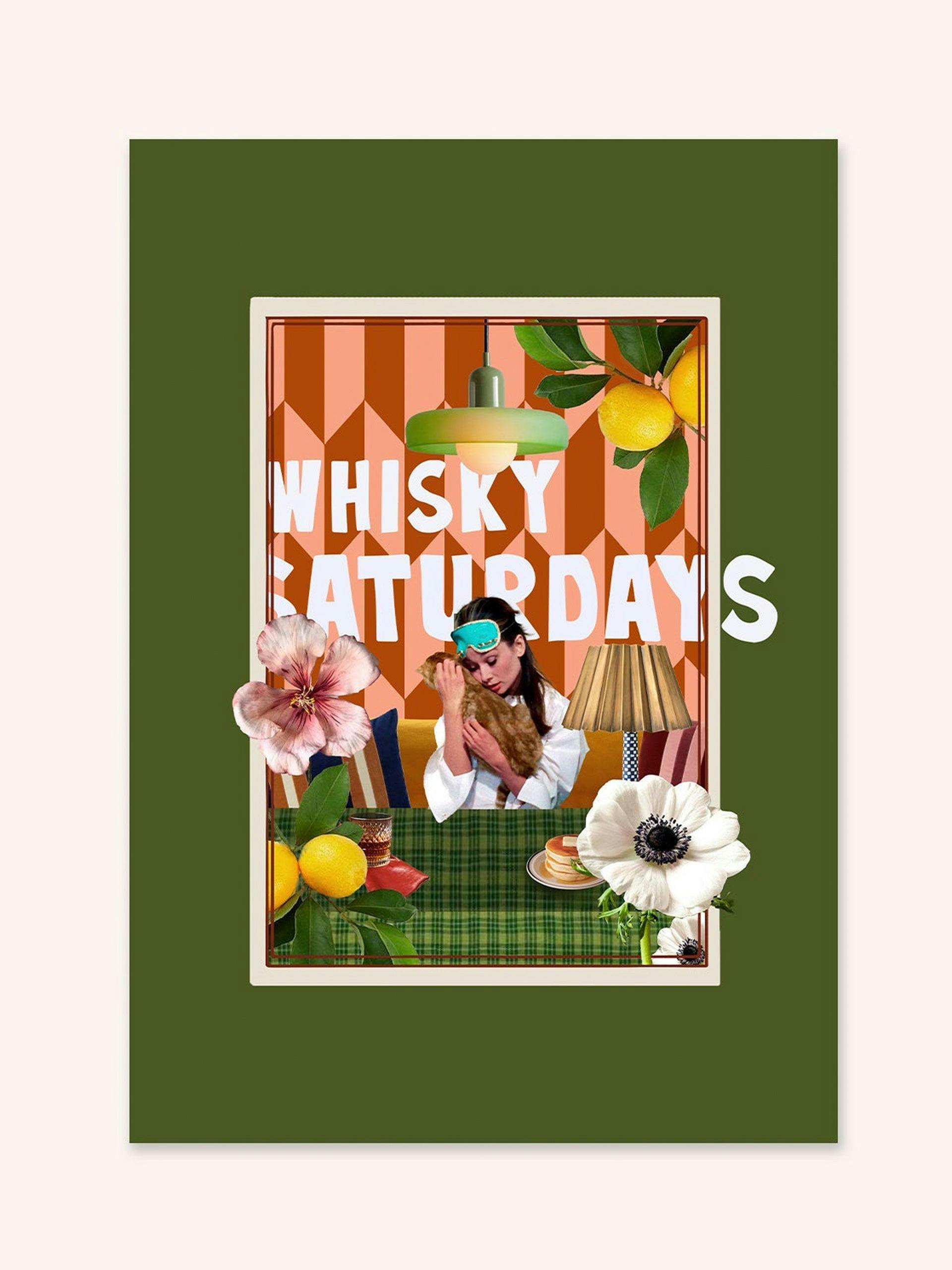 Whisky Saturdays' art print