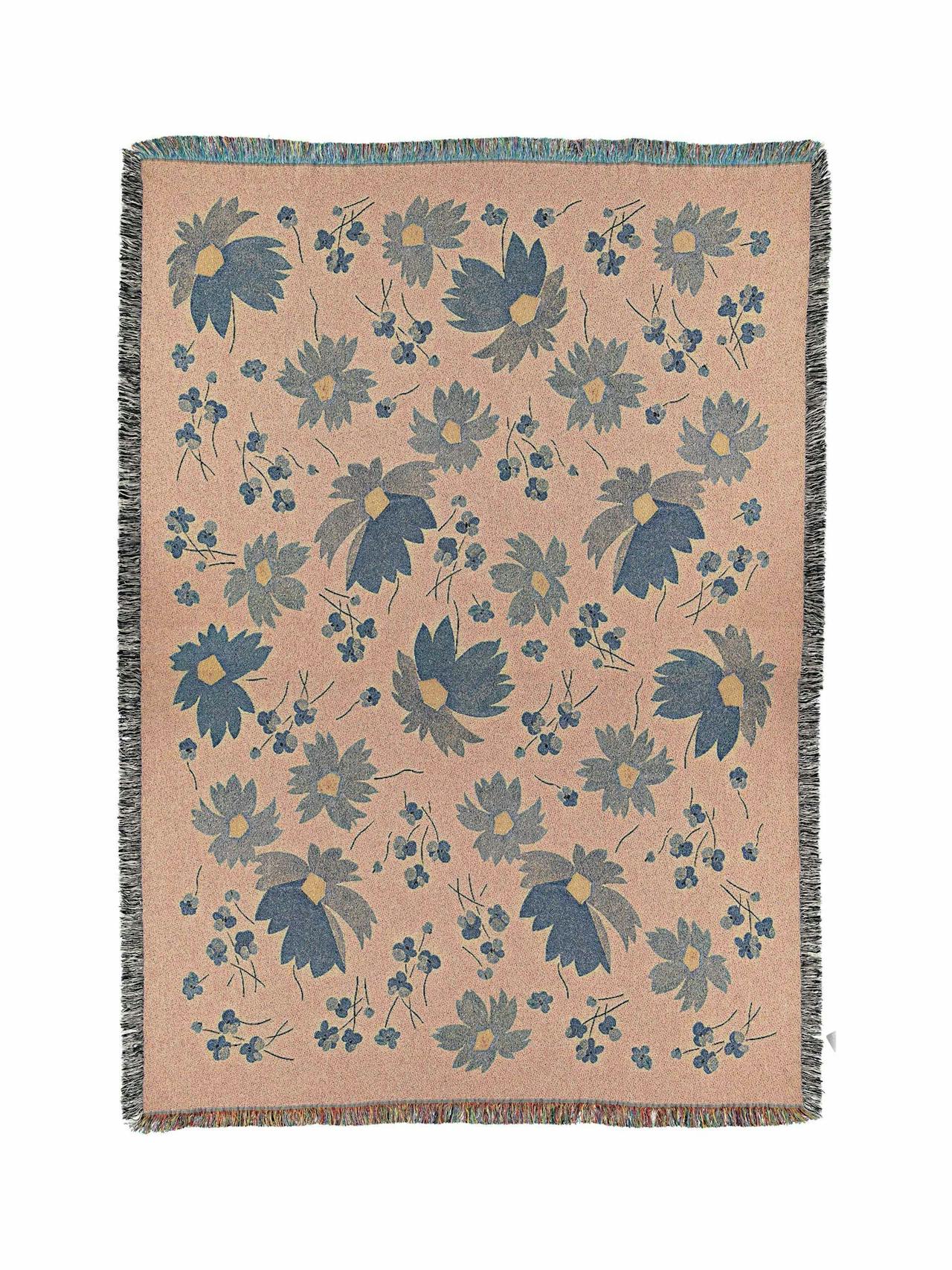 Floral print Deco Daisy blanket