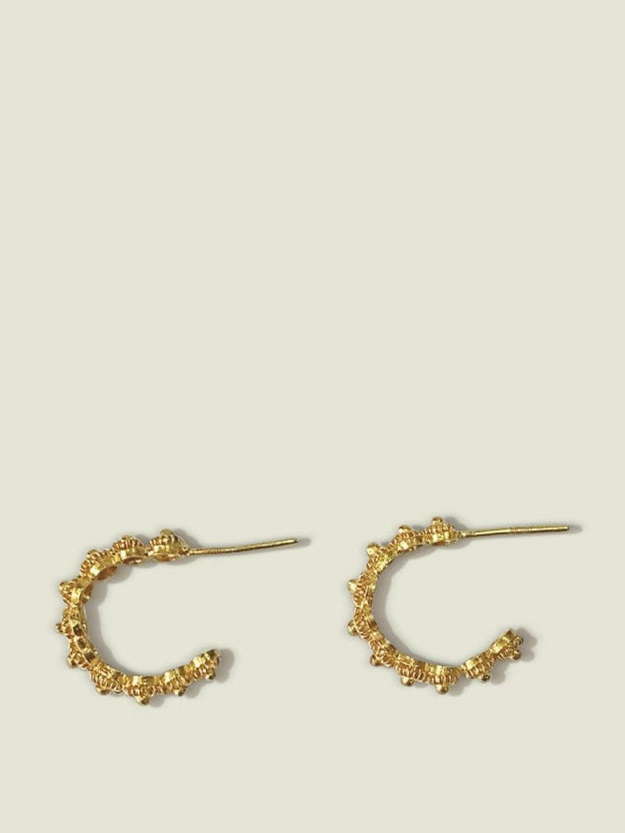 Small gold/silver hoop earrings
