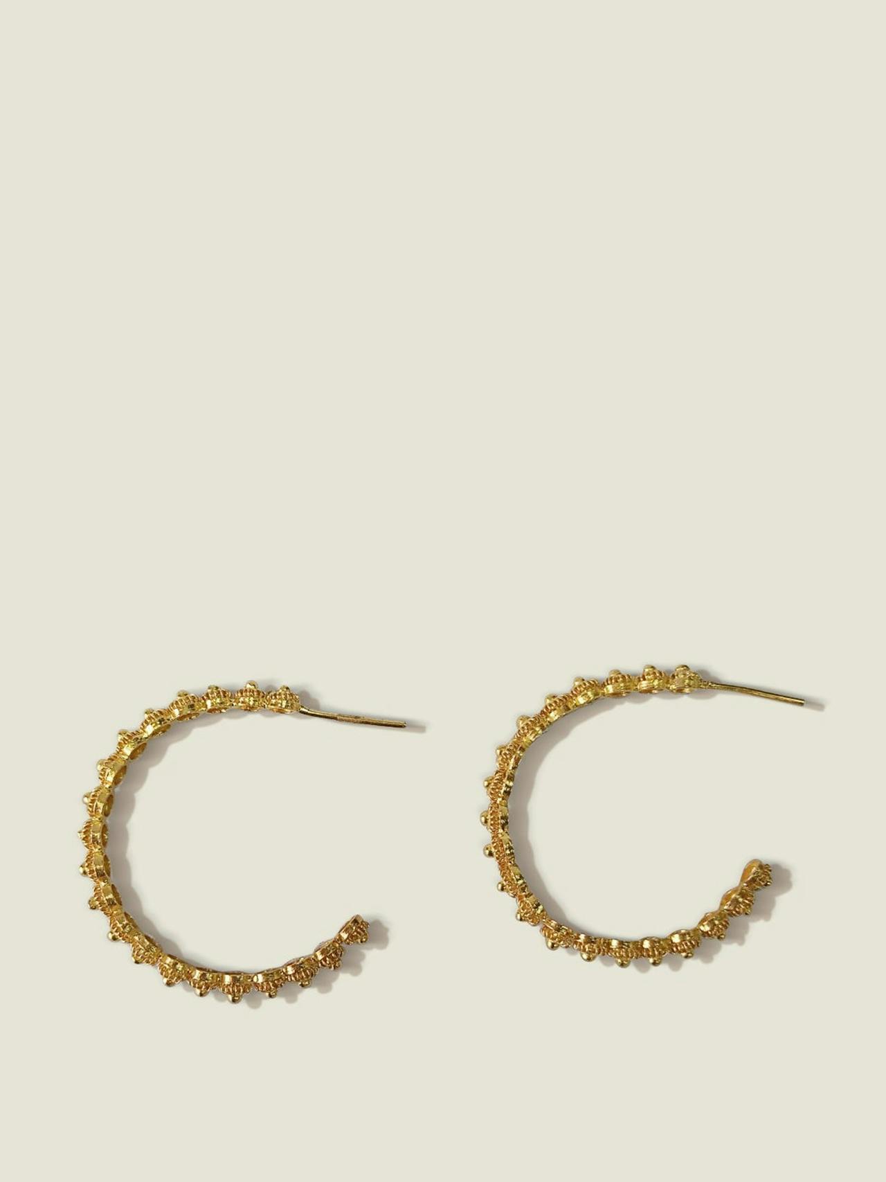 Large gold/silver hoop earrings