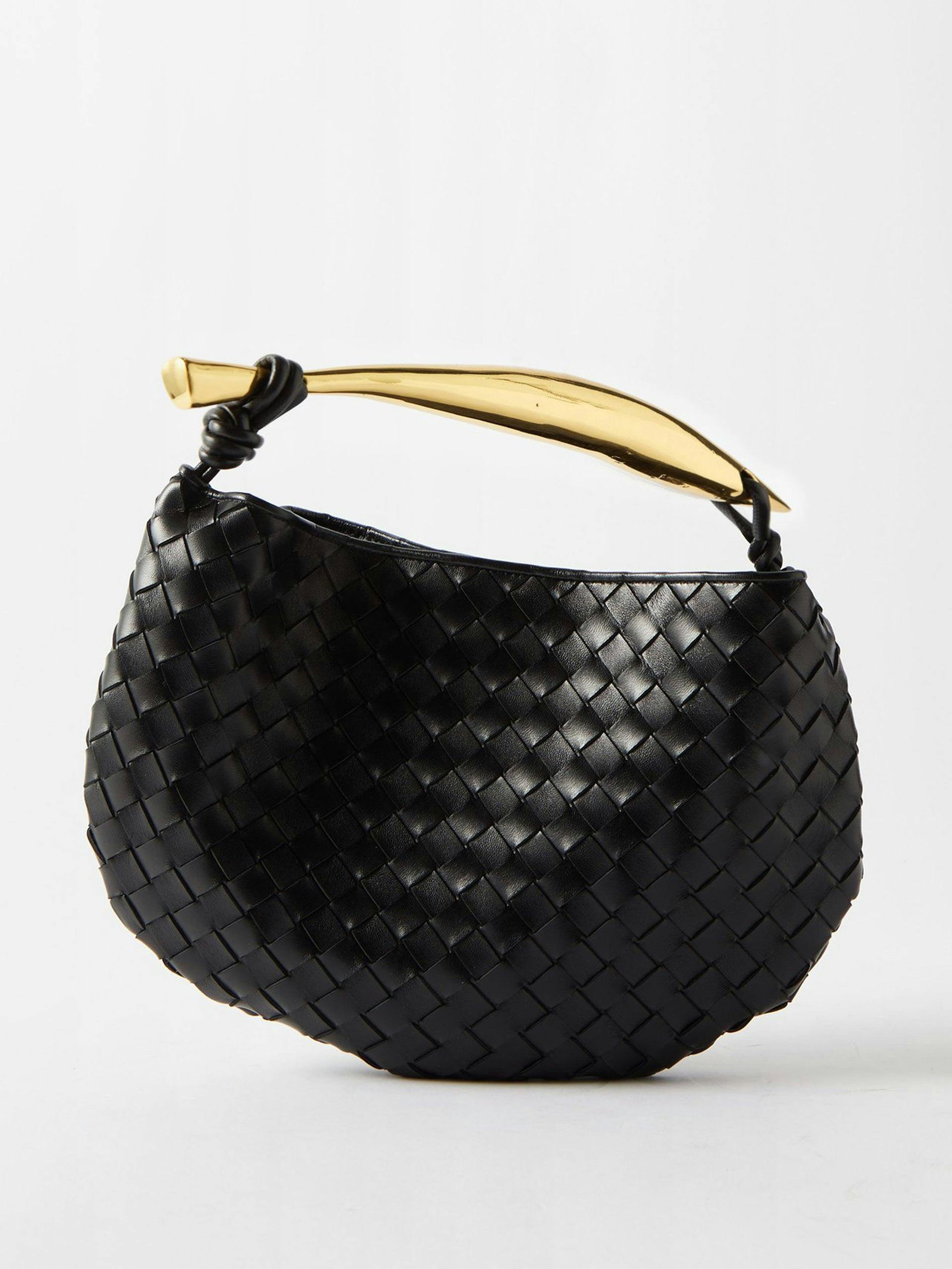 Sardine Intrecciato-leather handbag
