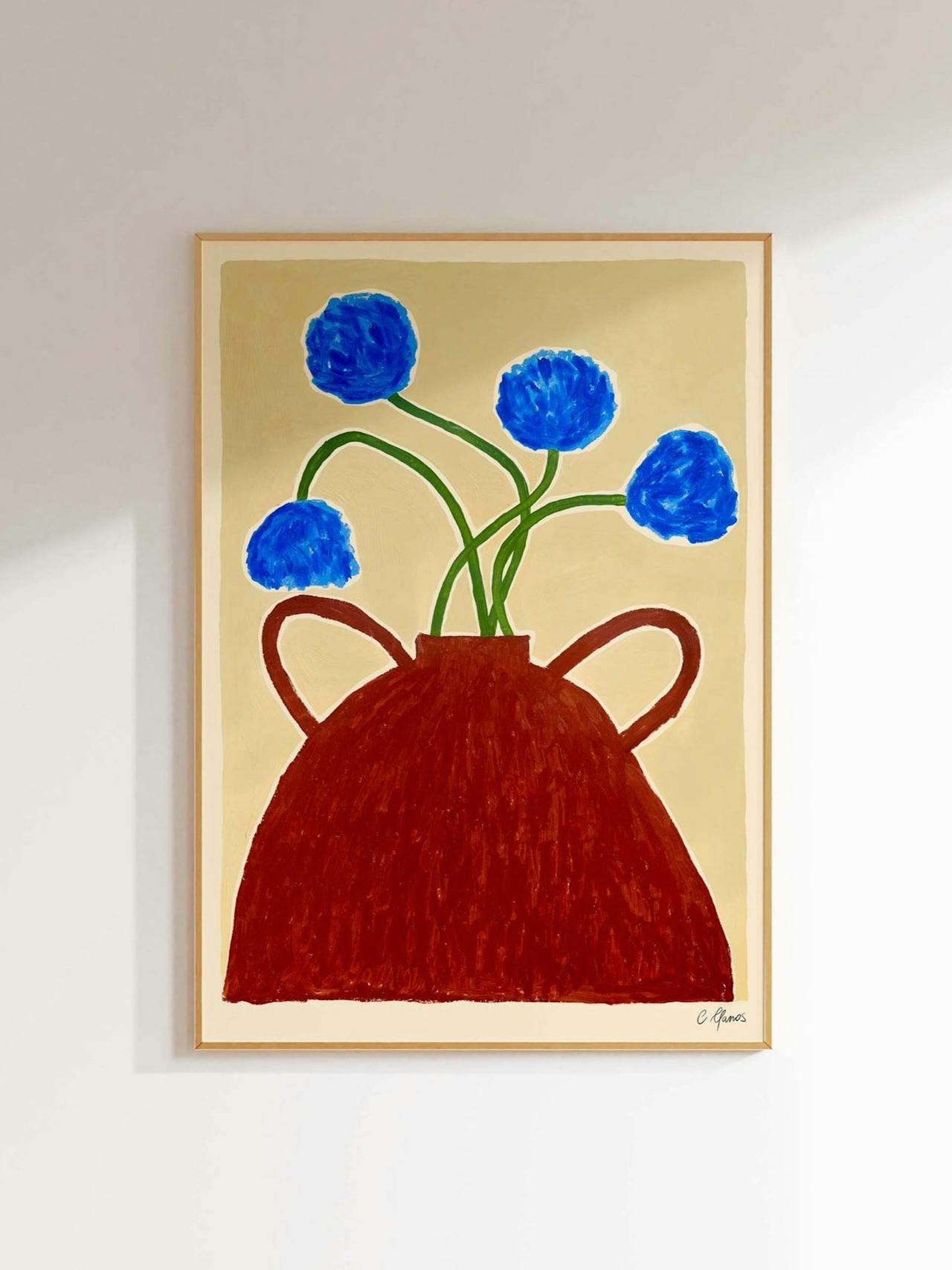 Print | 'Blue Flowers'