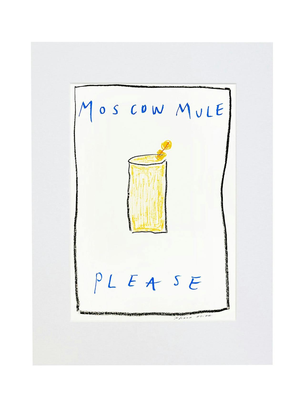 Moscow Mule Please print in oil pastel