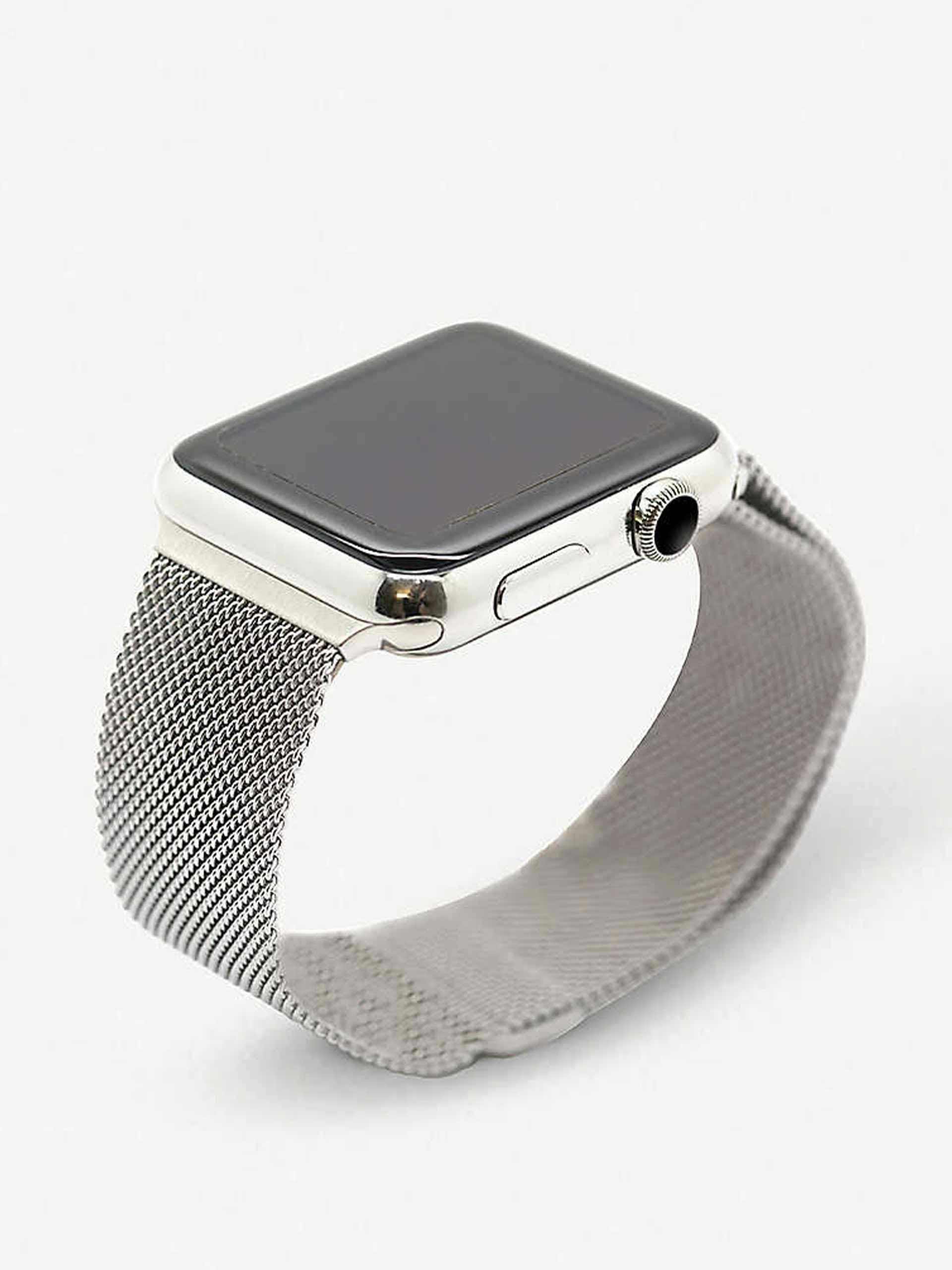 Apple Watch silver-tone Milanese loop strap