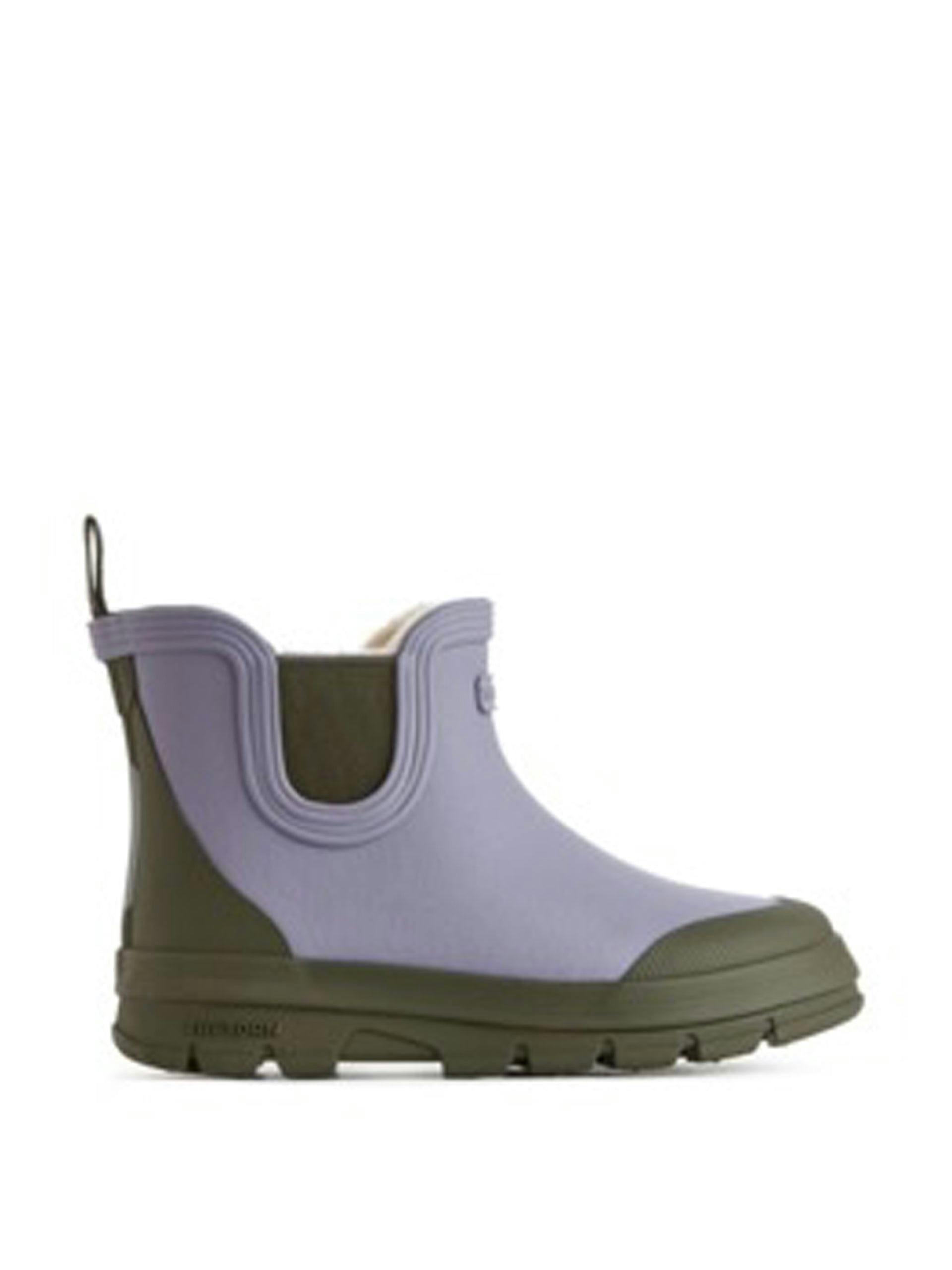 Lilac rubber Chelsea boots