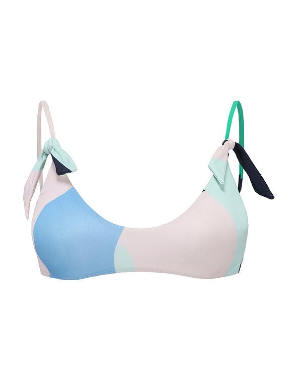 Multi-coloured Lucia bikini top