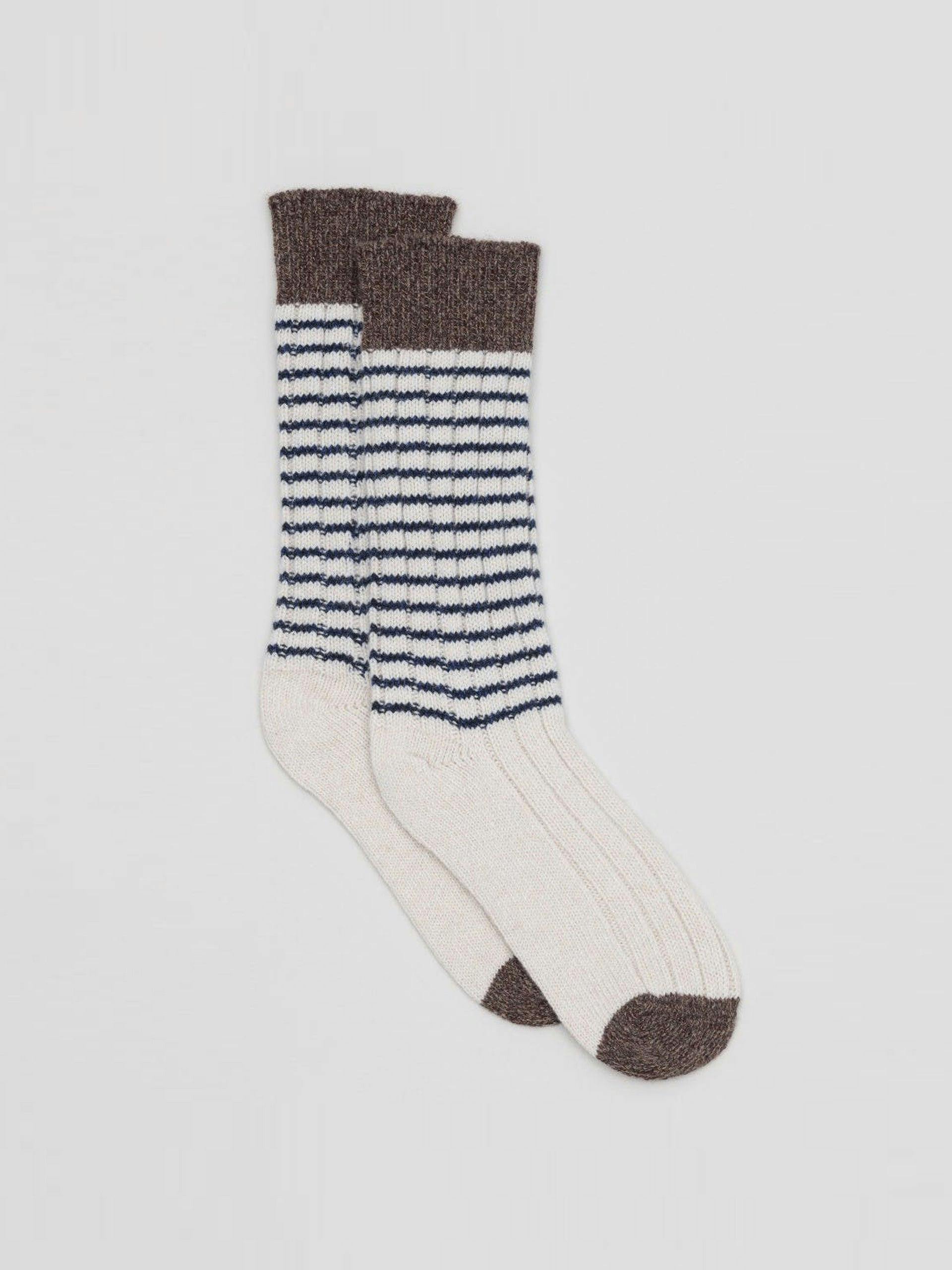 Cashmere striped socks