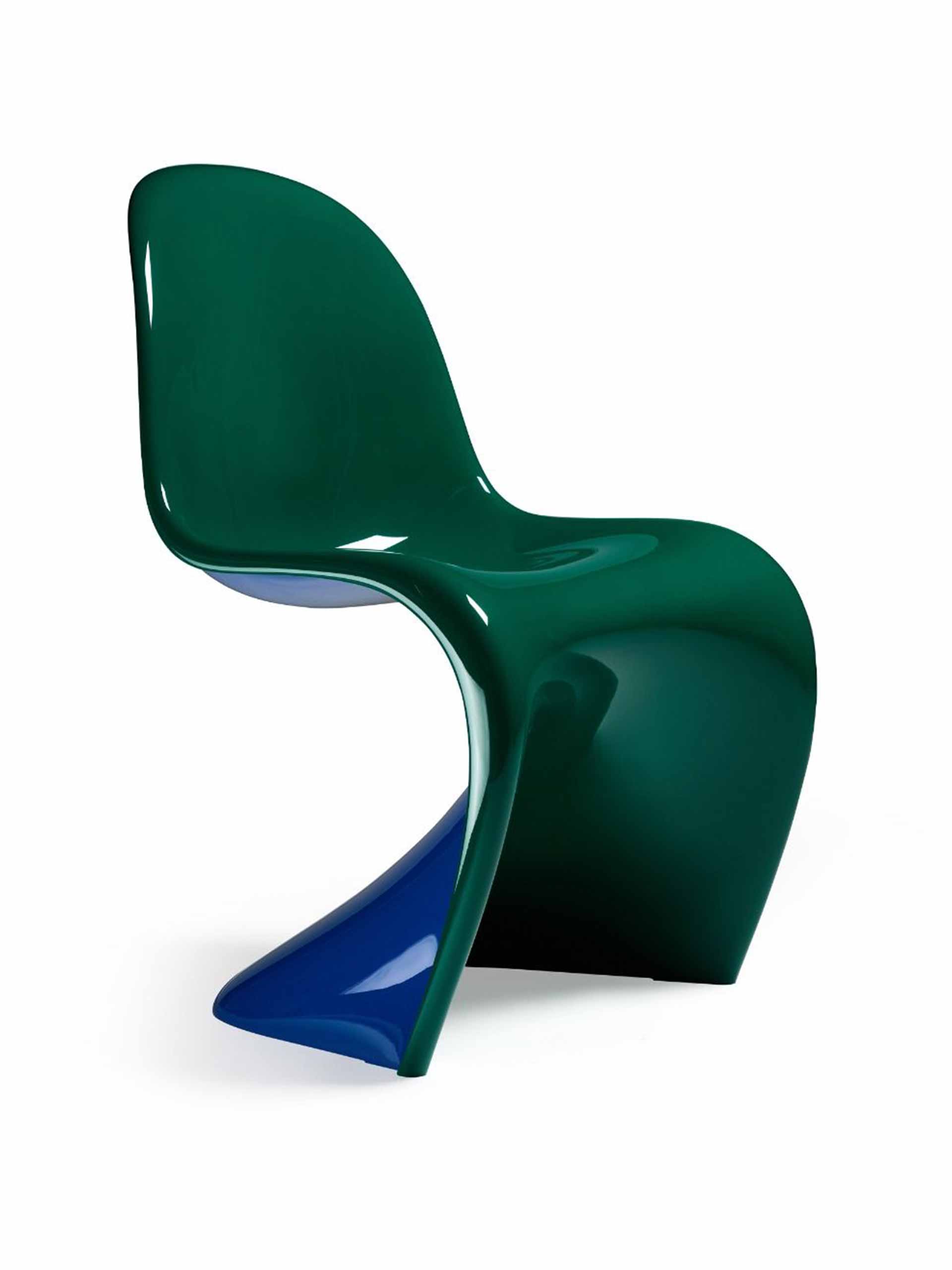 Green and blue chair