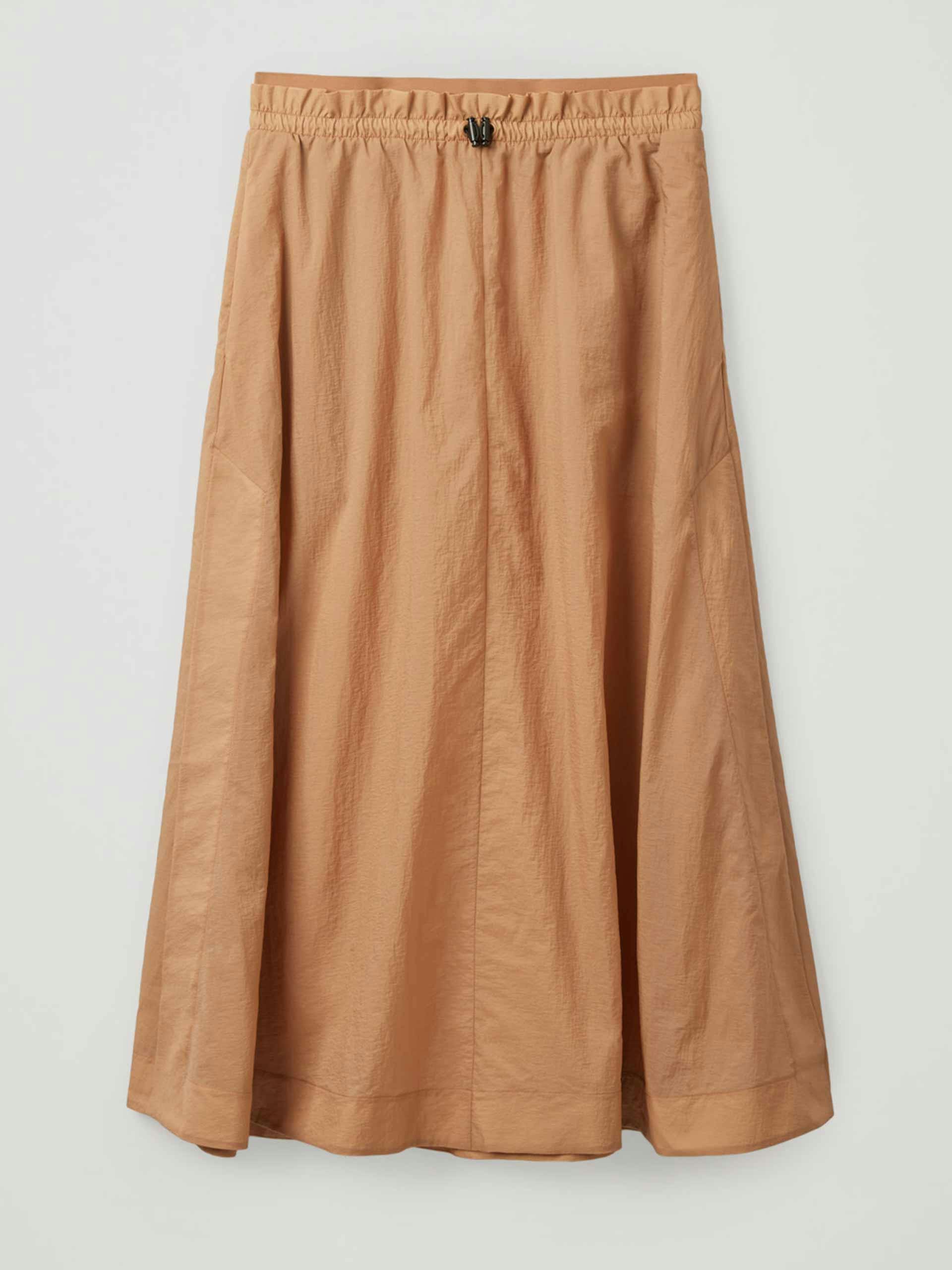 Orange midi skirt