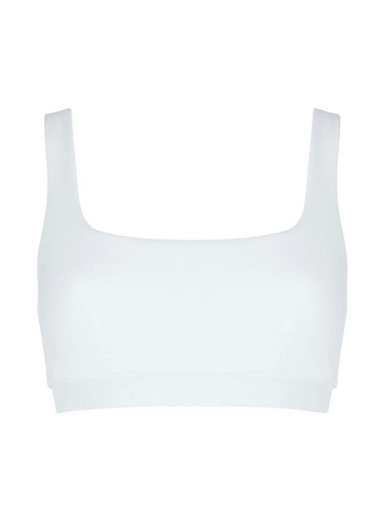 The Gemma white bikini top