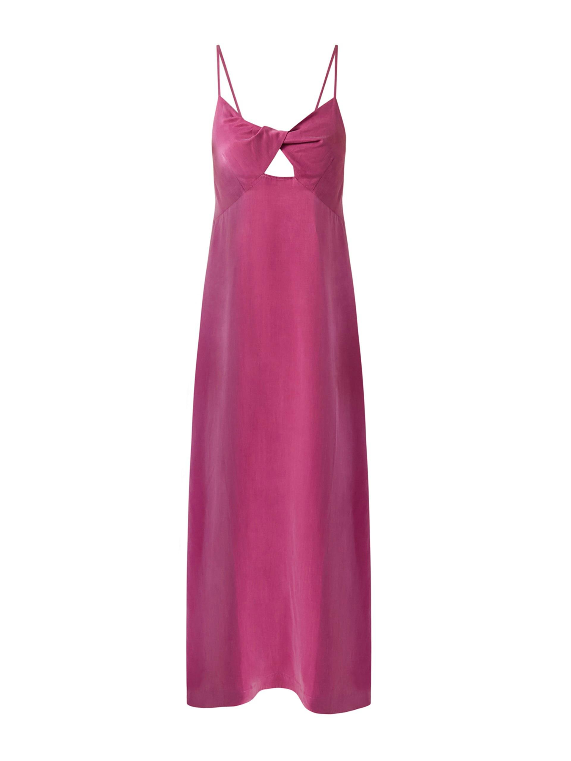 Lara pink linen twist dress