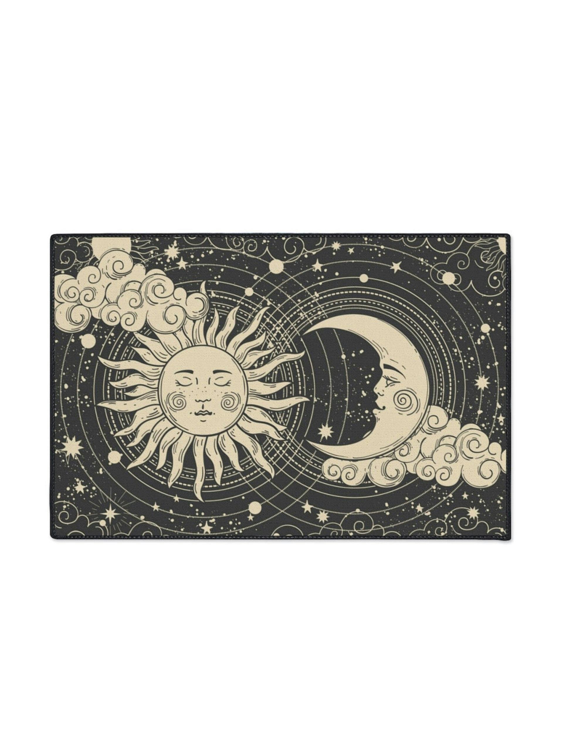 Sun and moon doormat