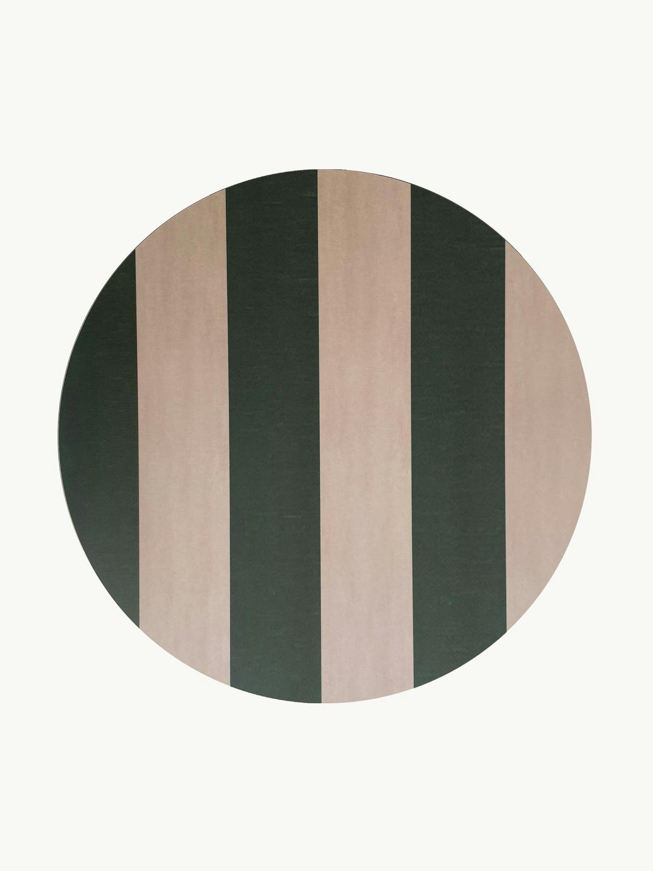 Forest Green Striped Placemat
