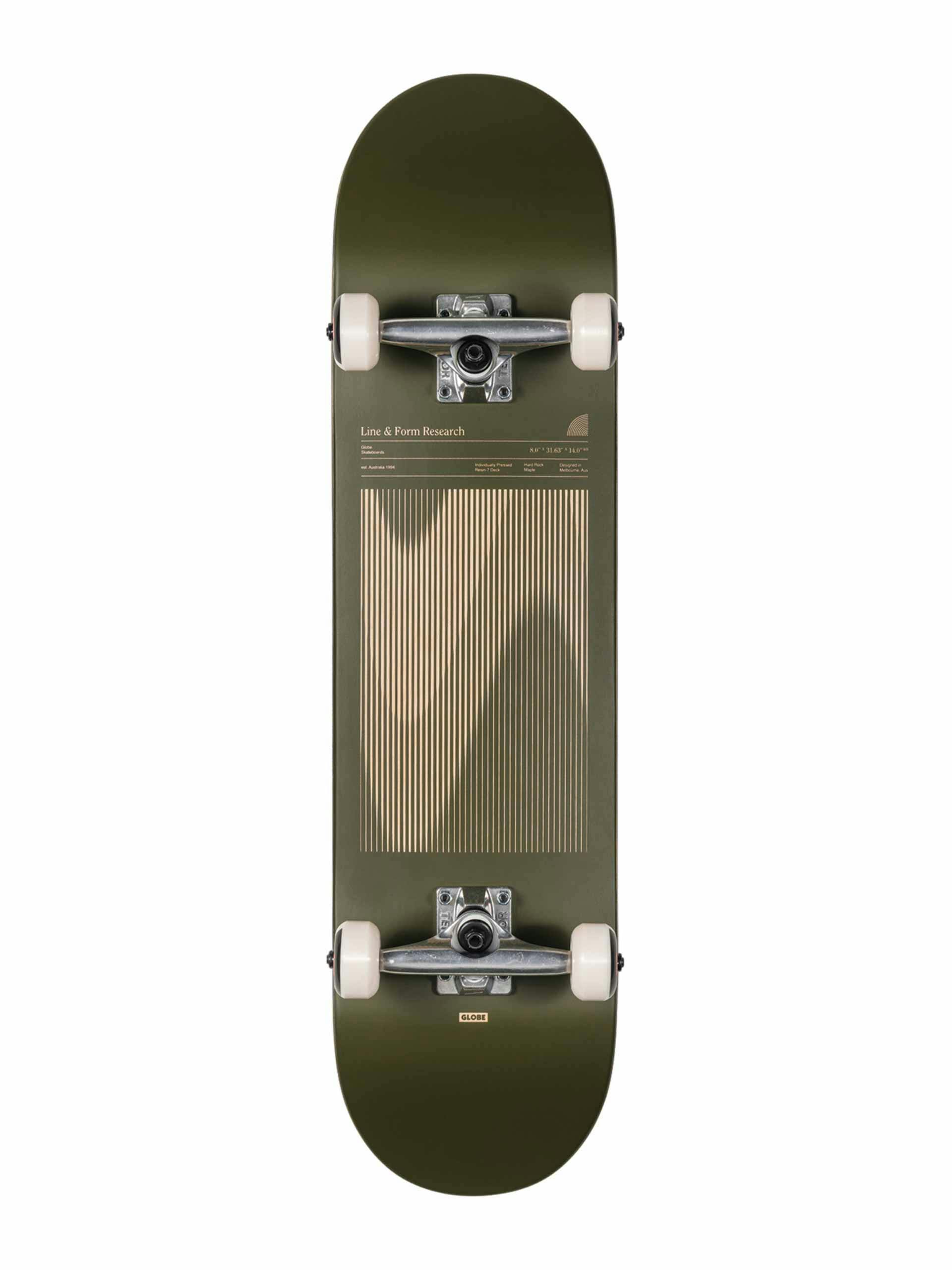 Olive green skateboard