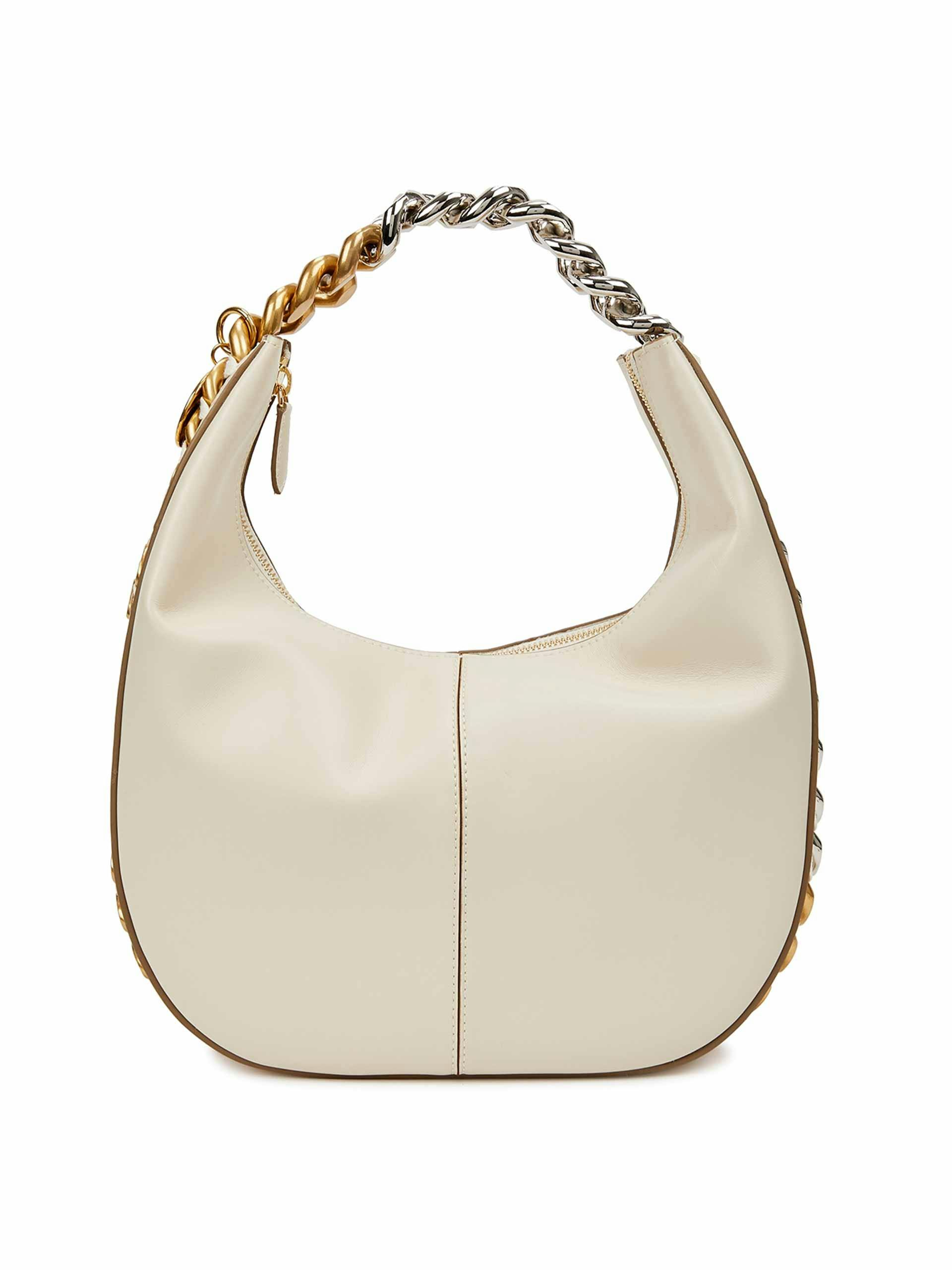 White small faux leather shoulder bag