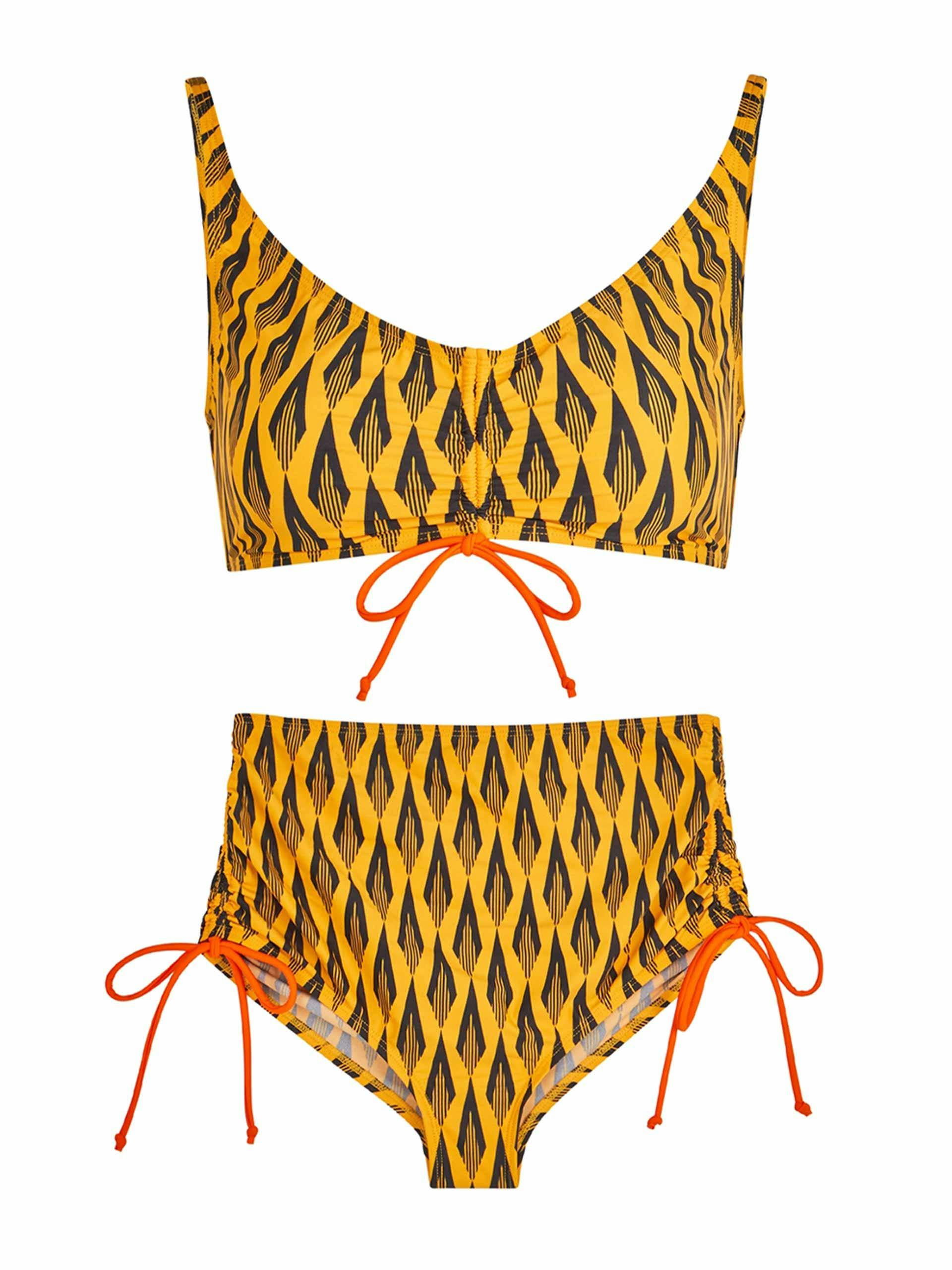 Geometric print bikini