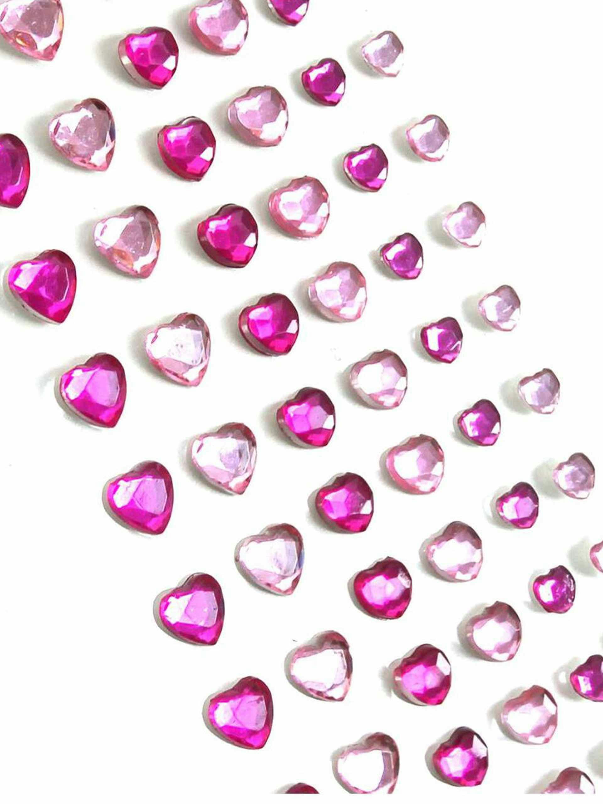 Pink heart gems