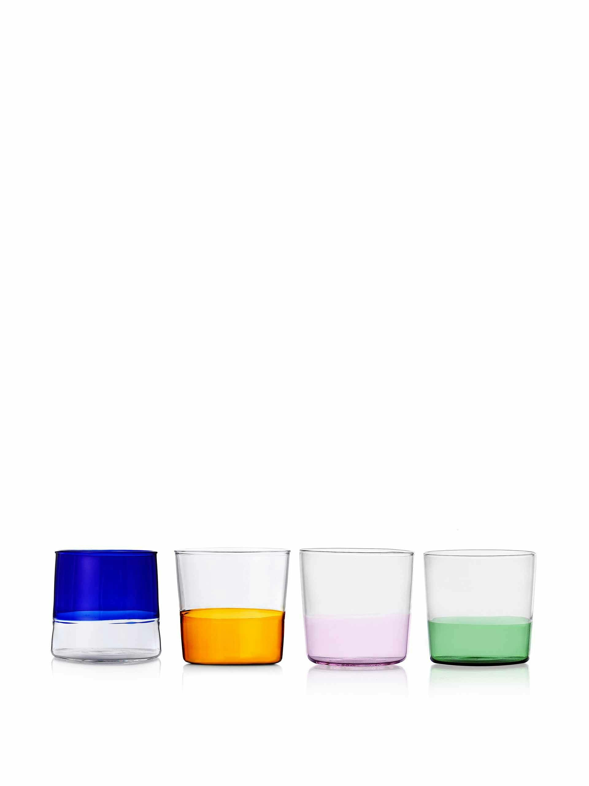 Two tone drinking glasses