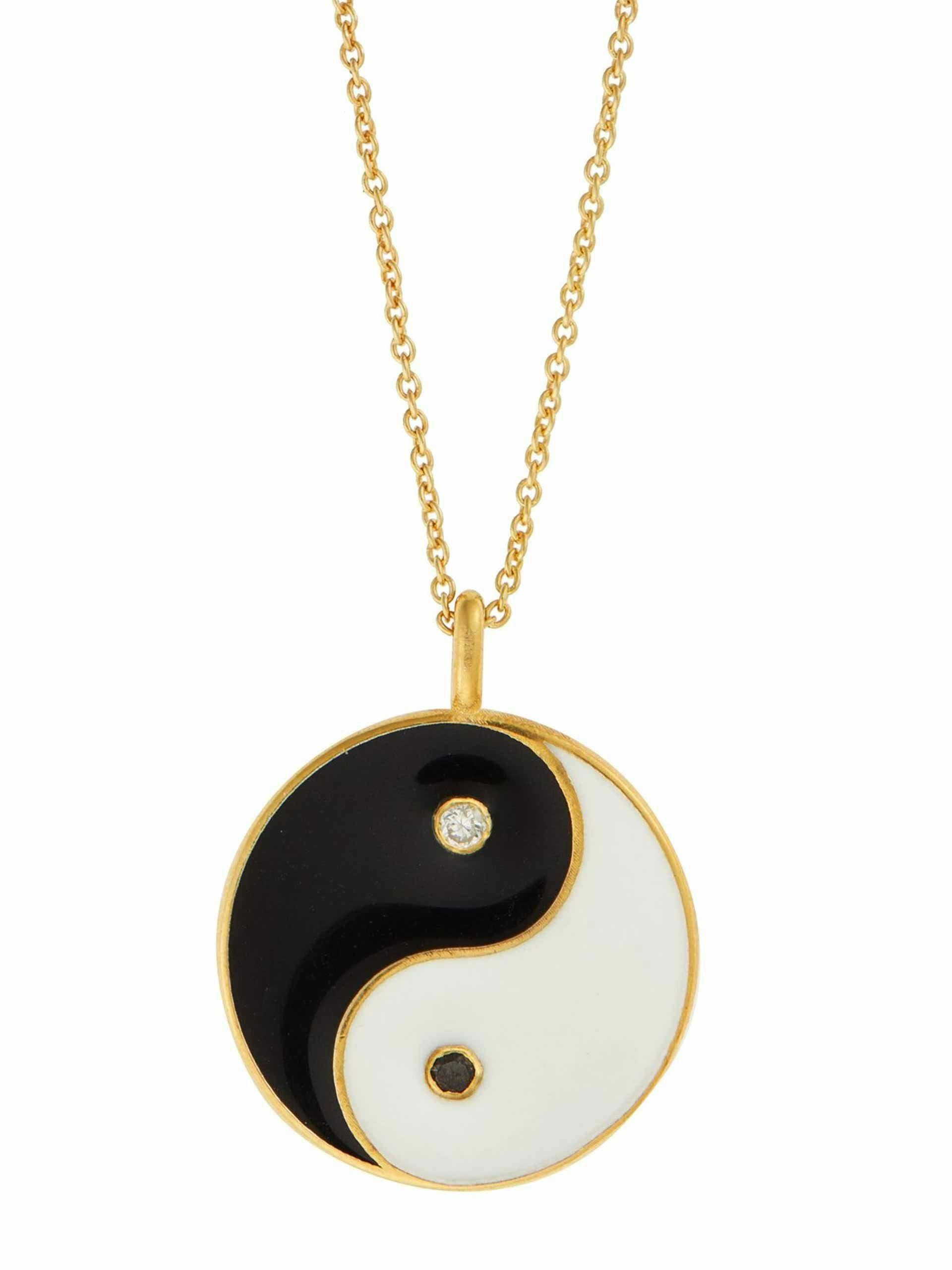 Yin-Yang pendant necklace