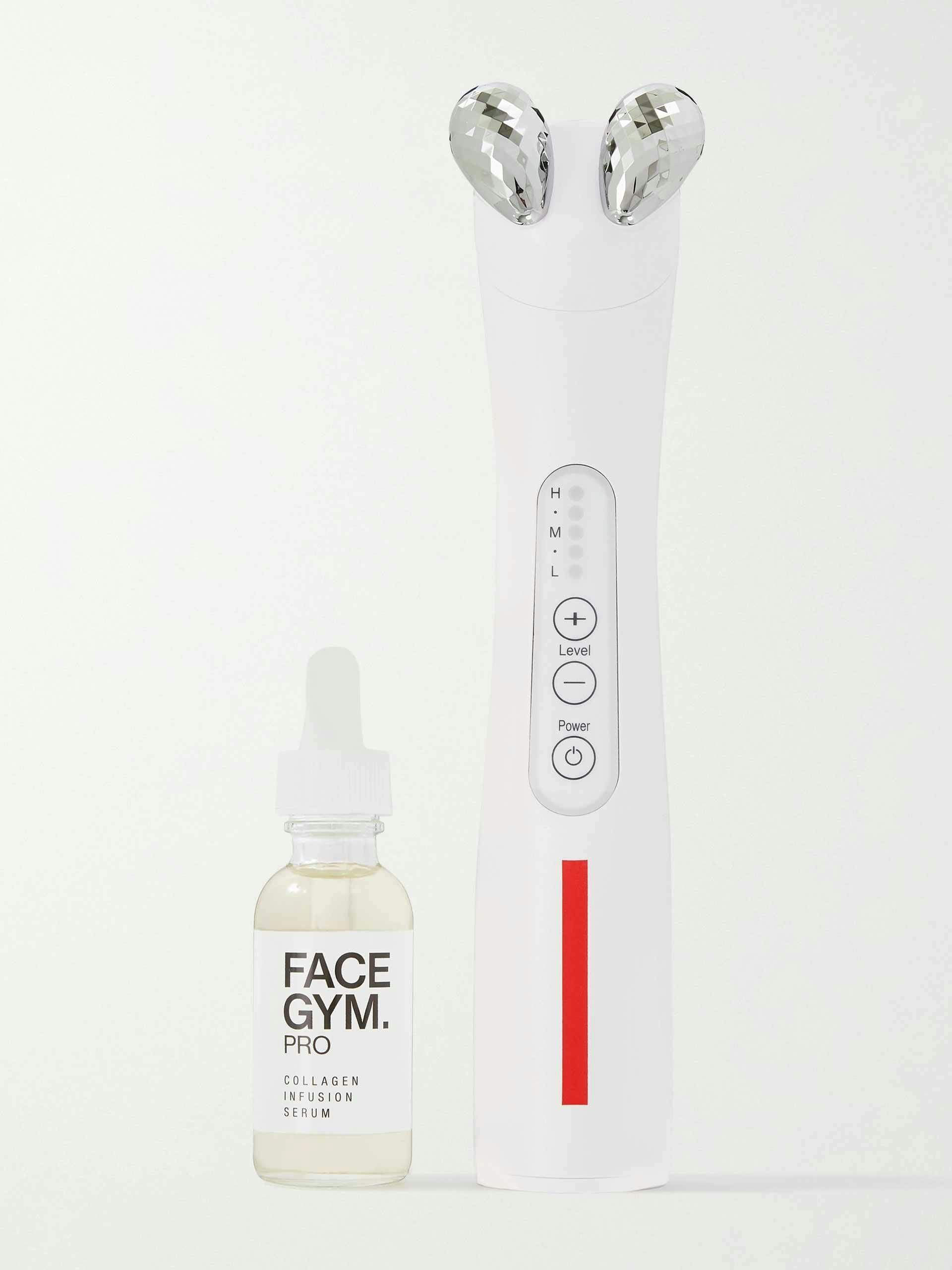 Facial sculpting tool and collagen infusion serum