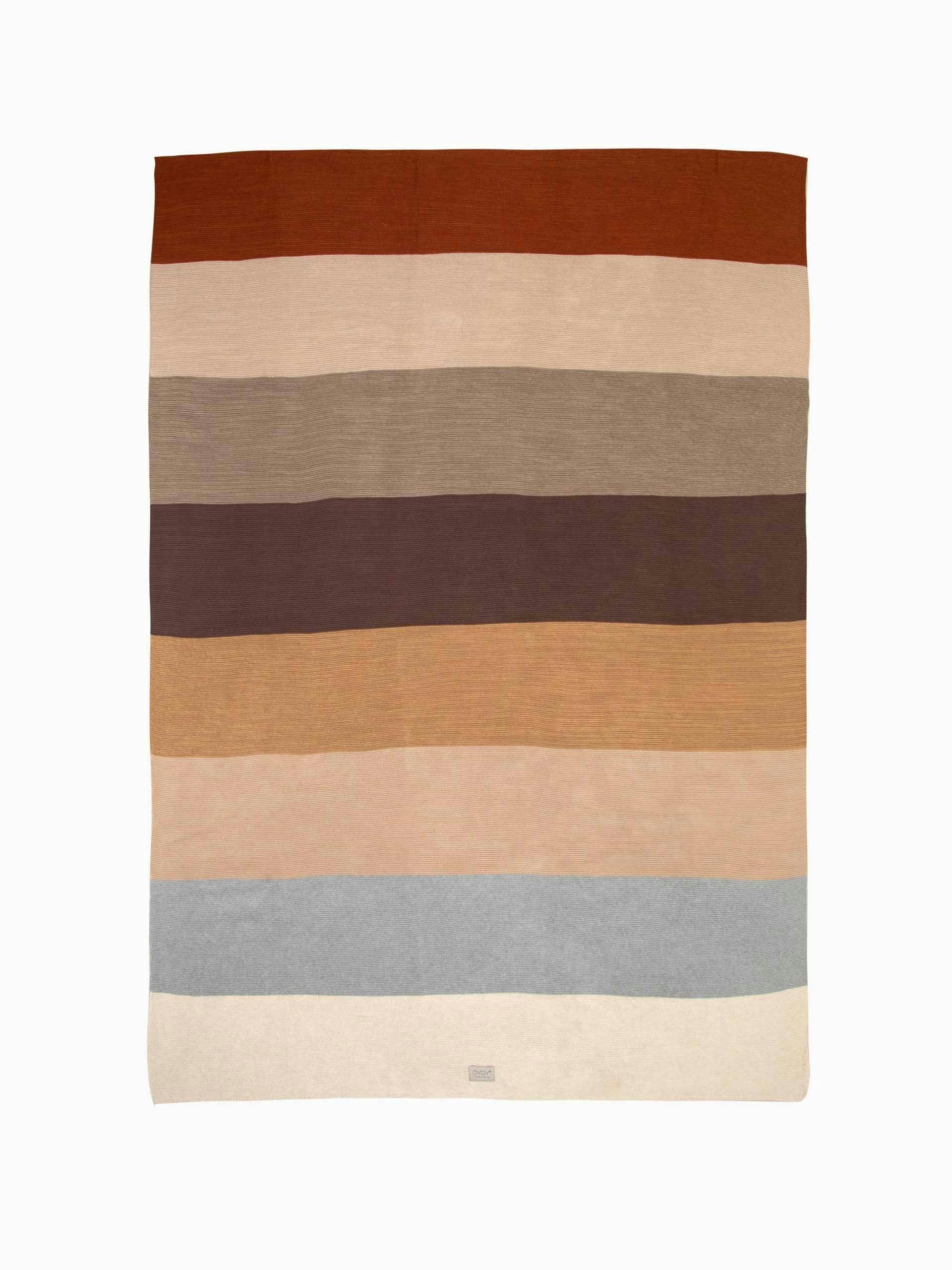 Striped throw blanket