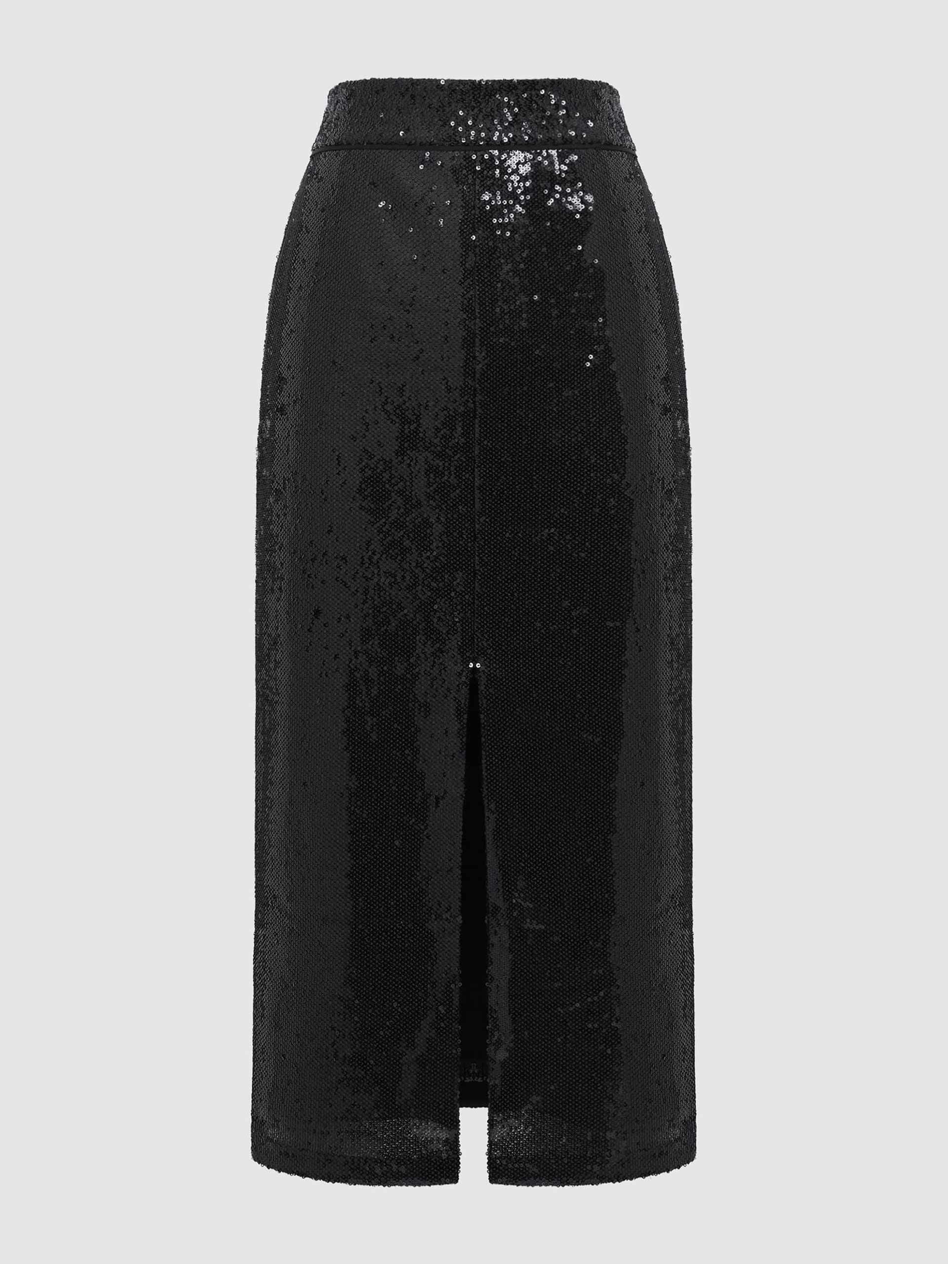 Sequin pencil skirt