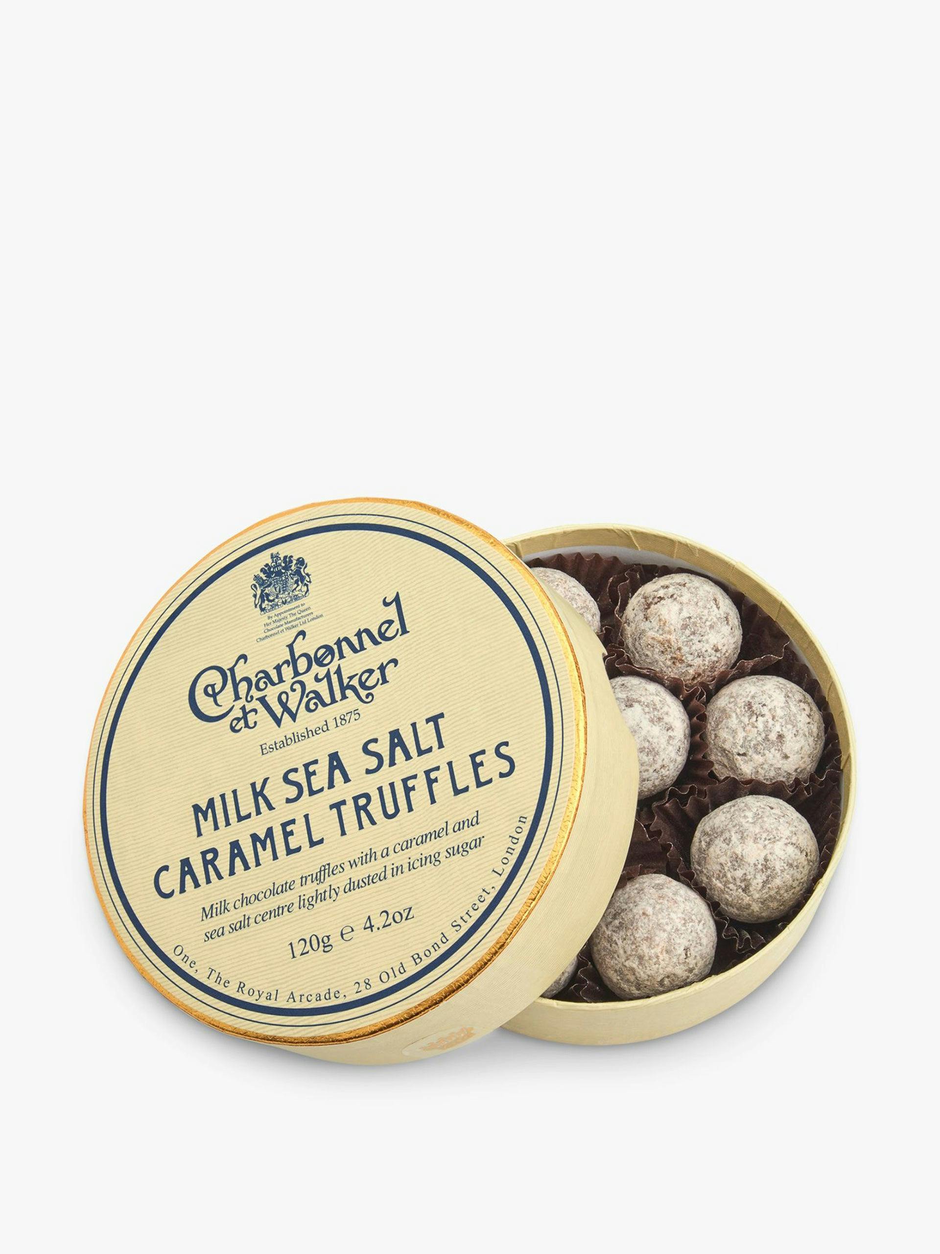 Milk sea salt caramel truffles