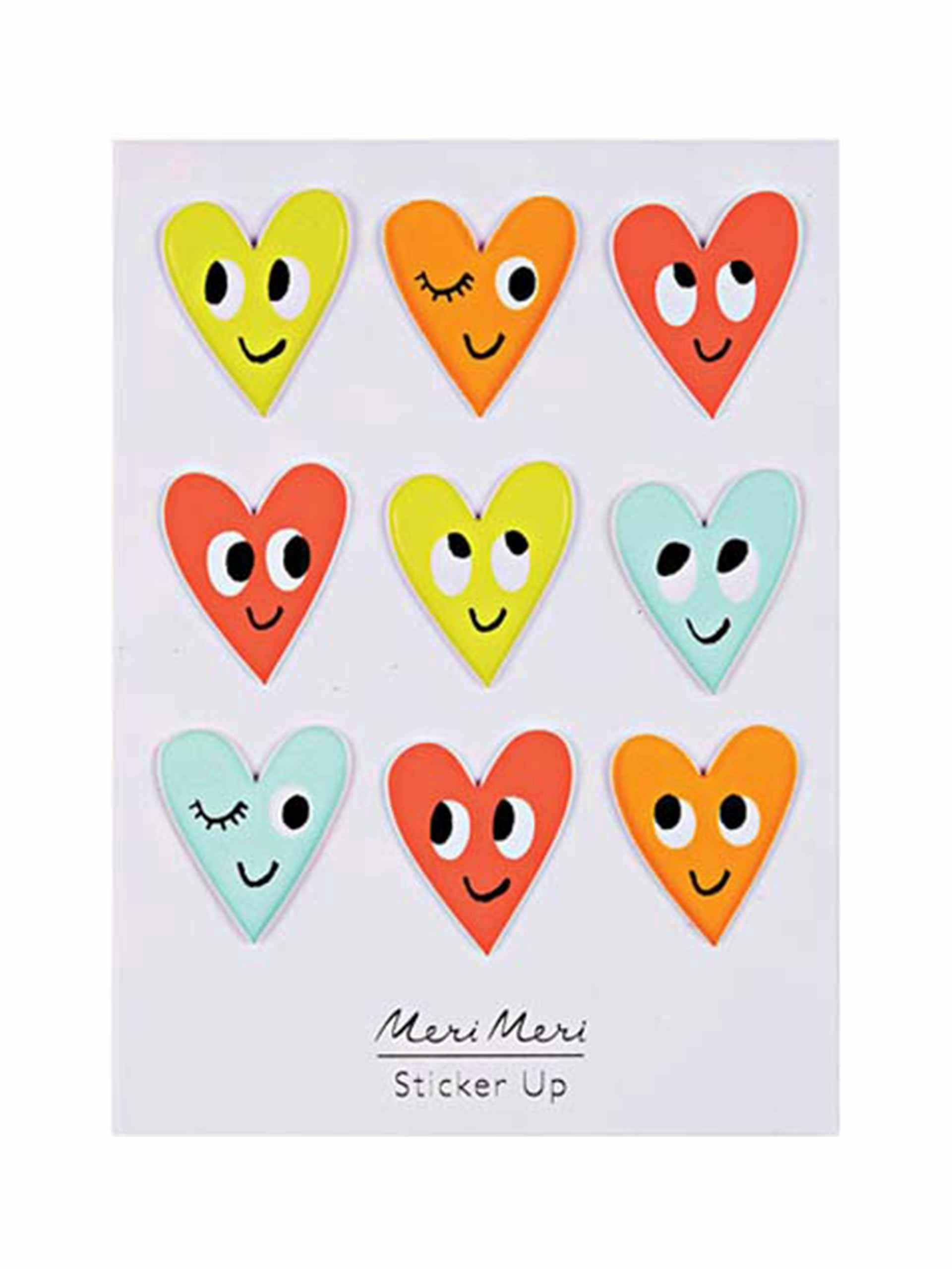 Happy heart stickers
