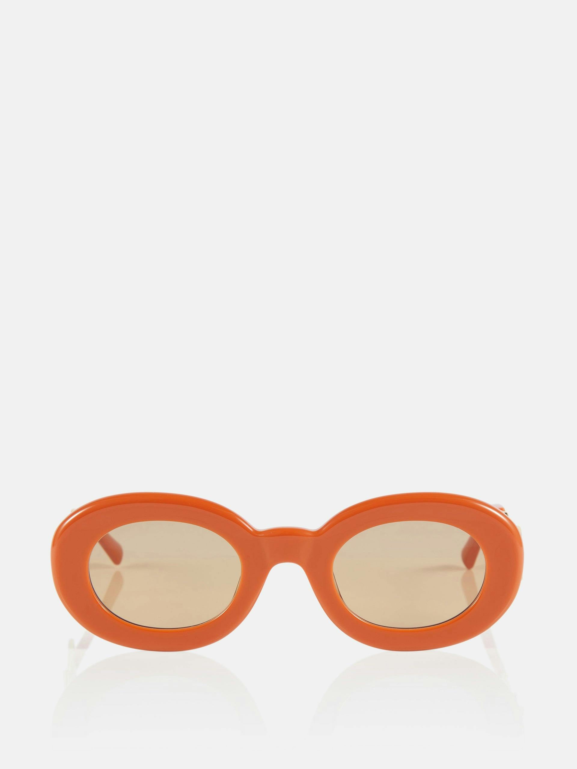 Orange oval sunglasses