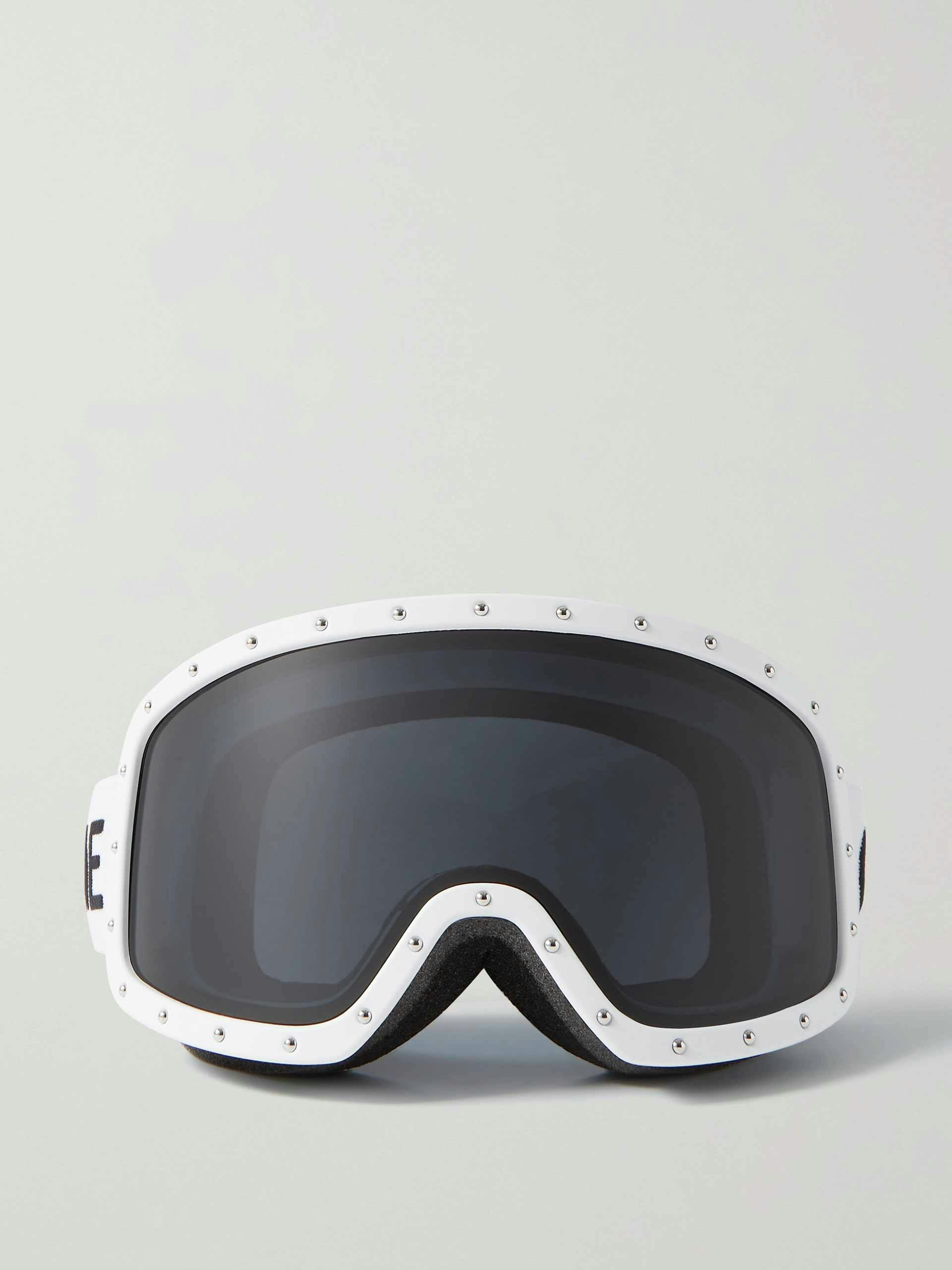 Studded ski goggles