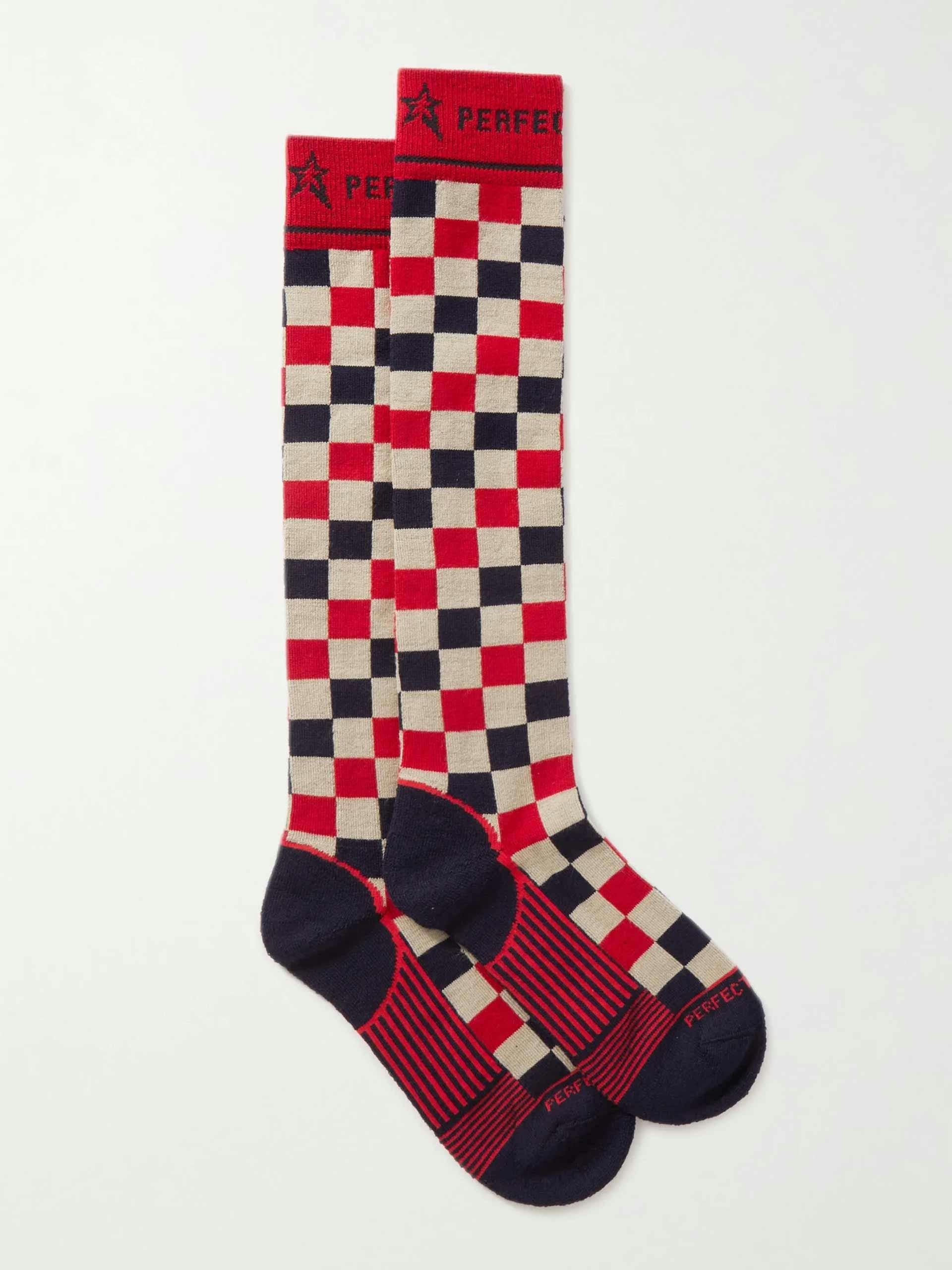 Merino wool-blend ski socks