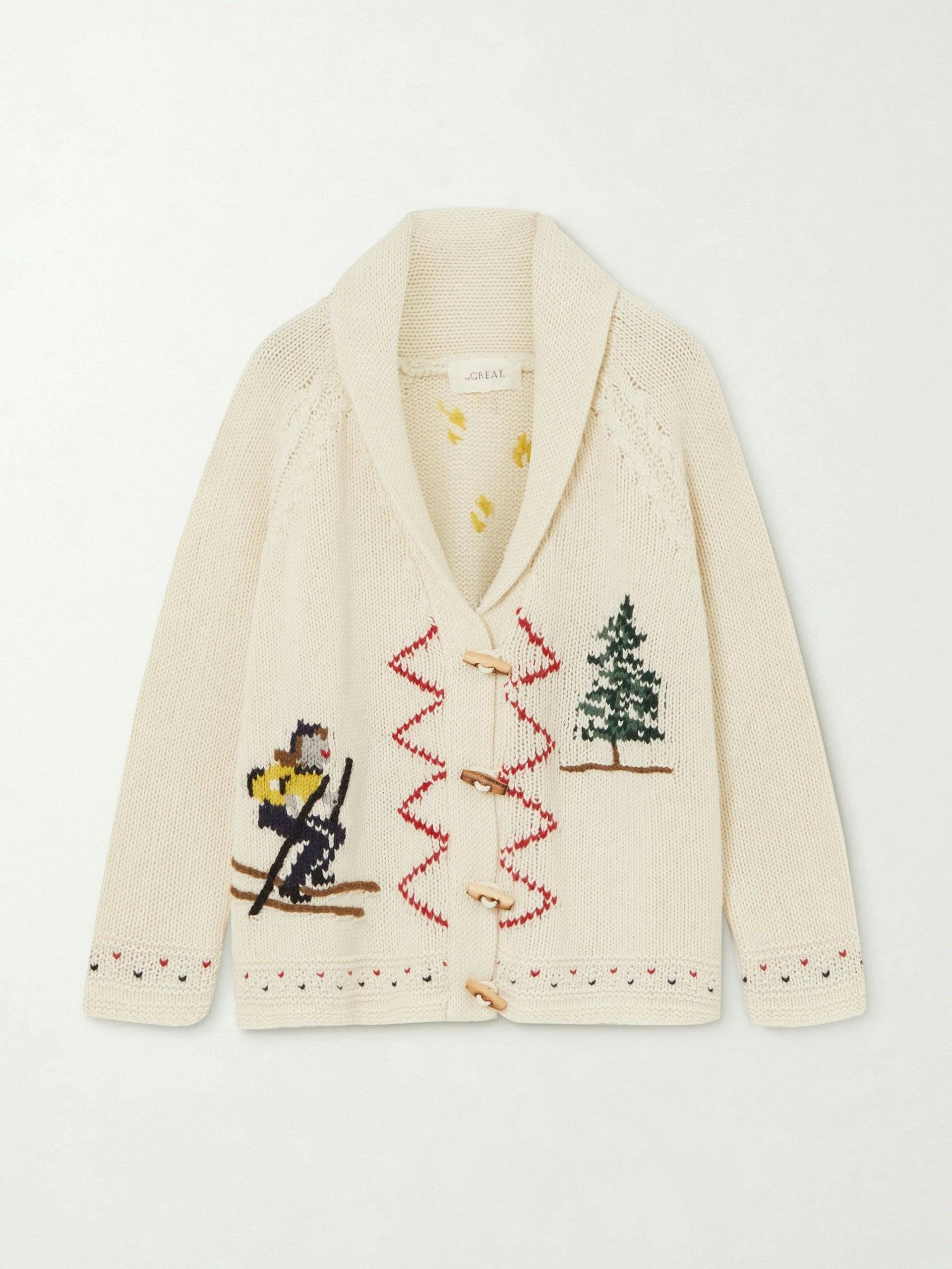 The Ski Lodge embroidered cardigan