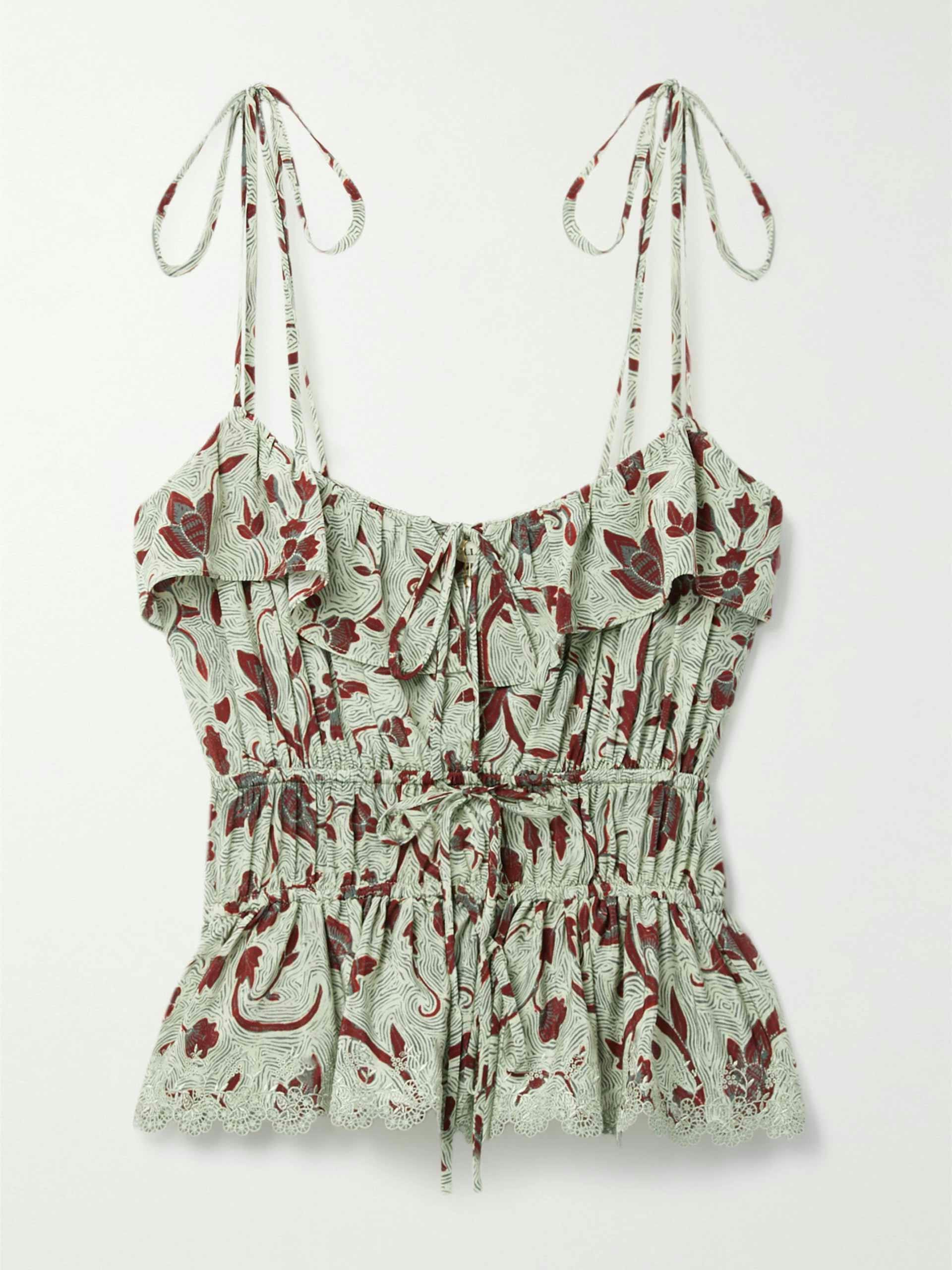 Floral-print camisole