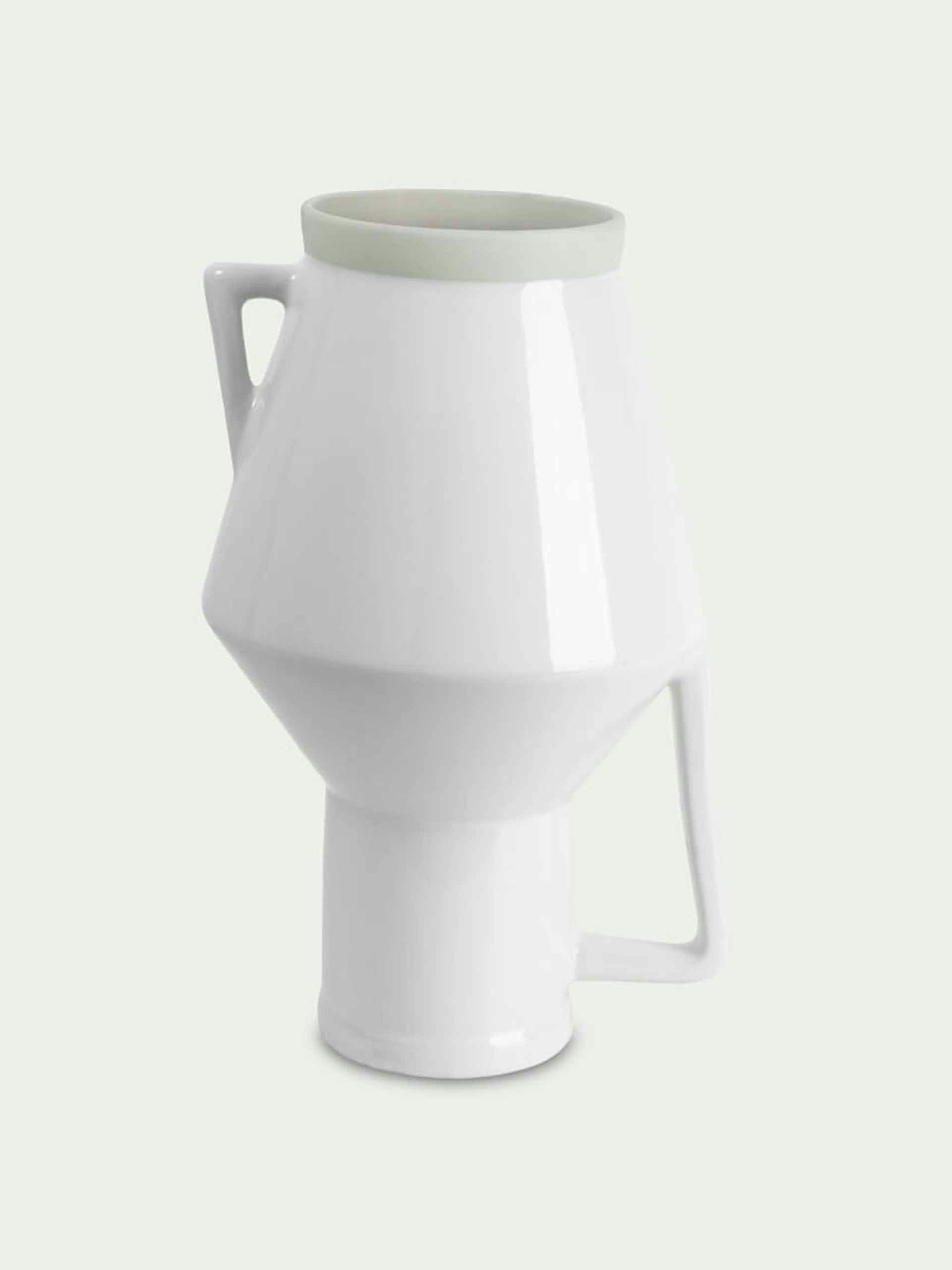 Porcelain white vase