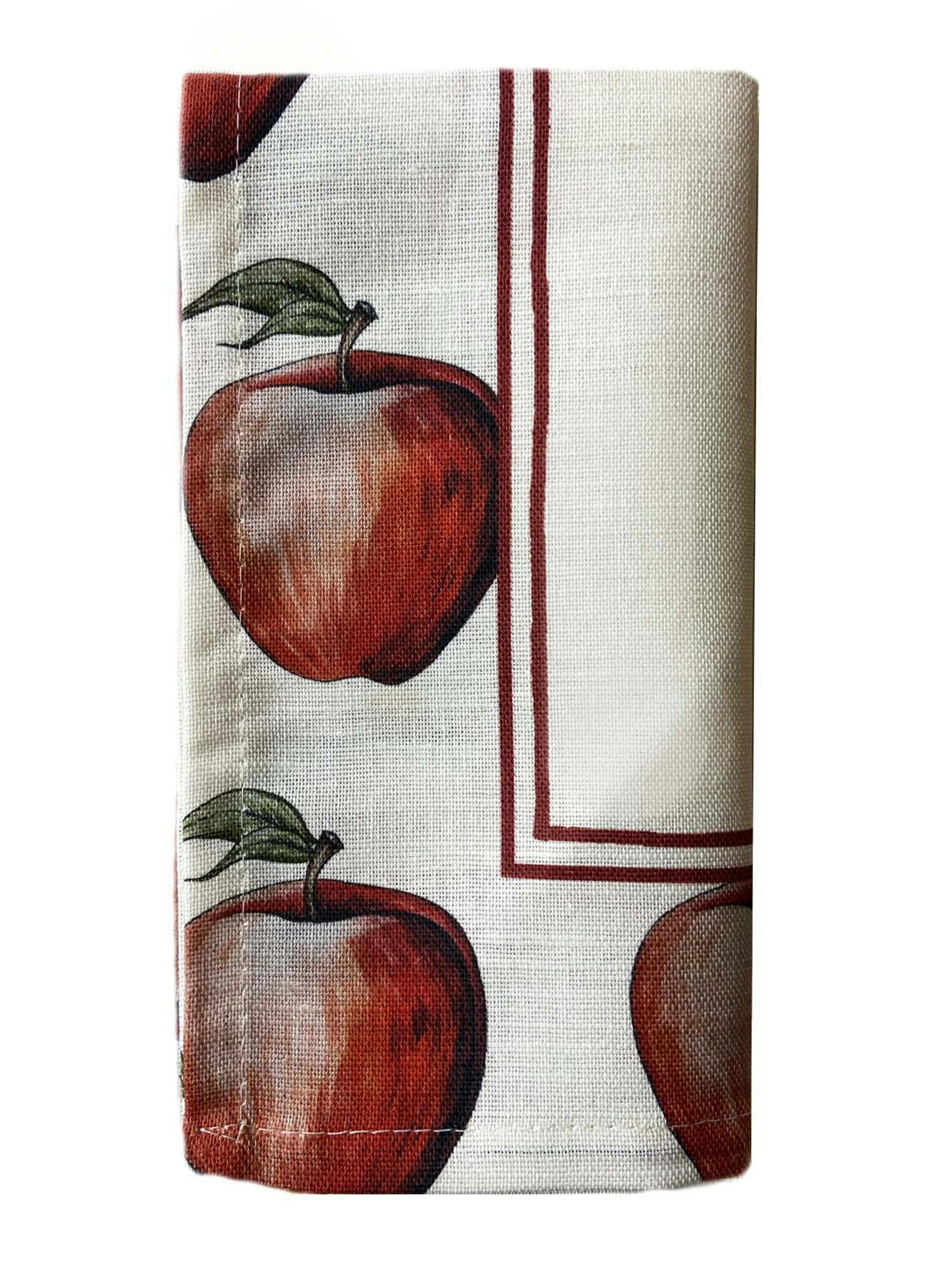 Medieval Apple Garden cloth napkin