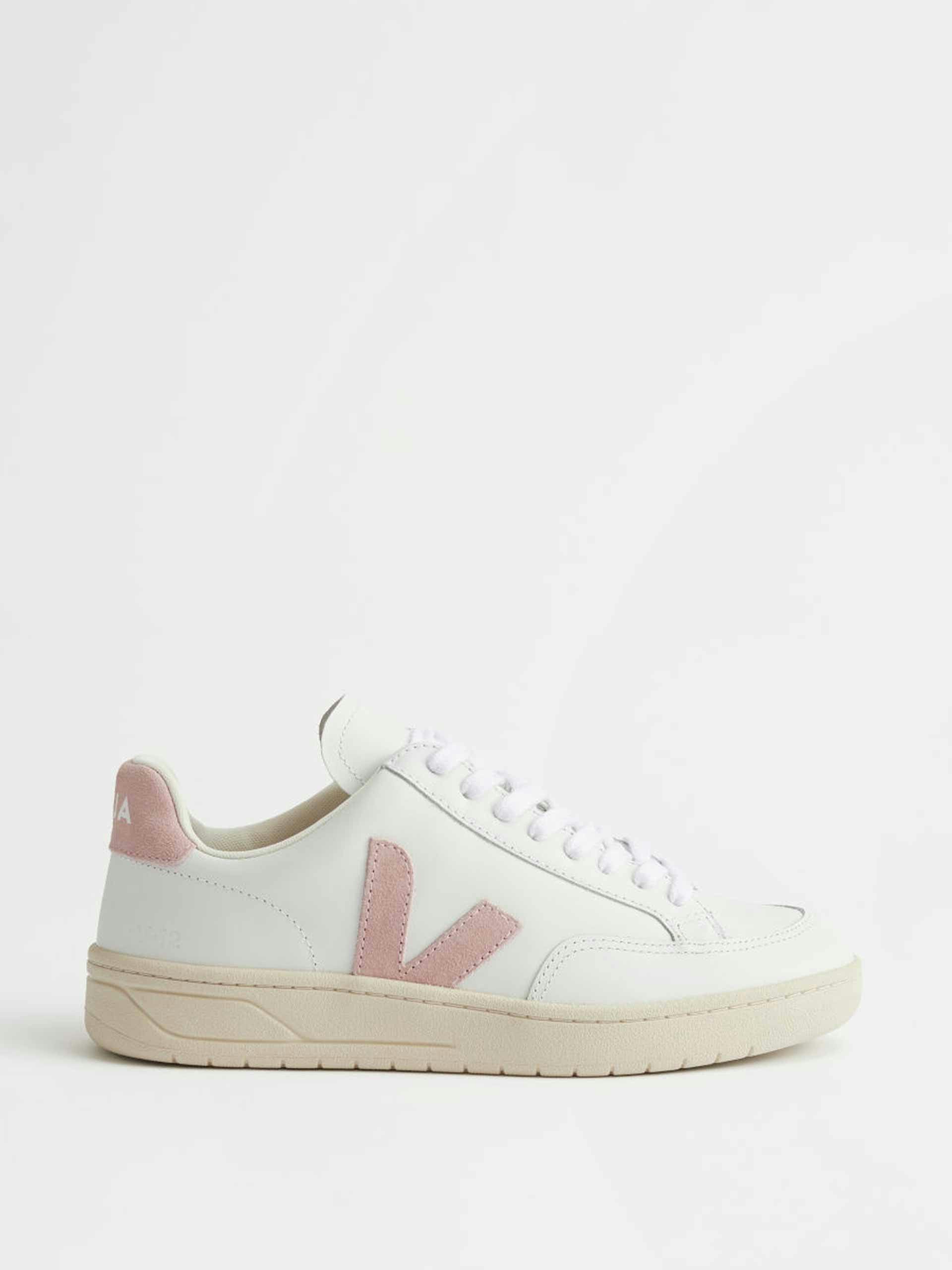 White and pink trainers