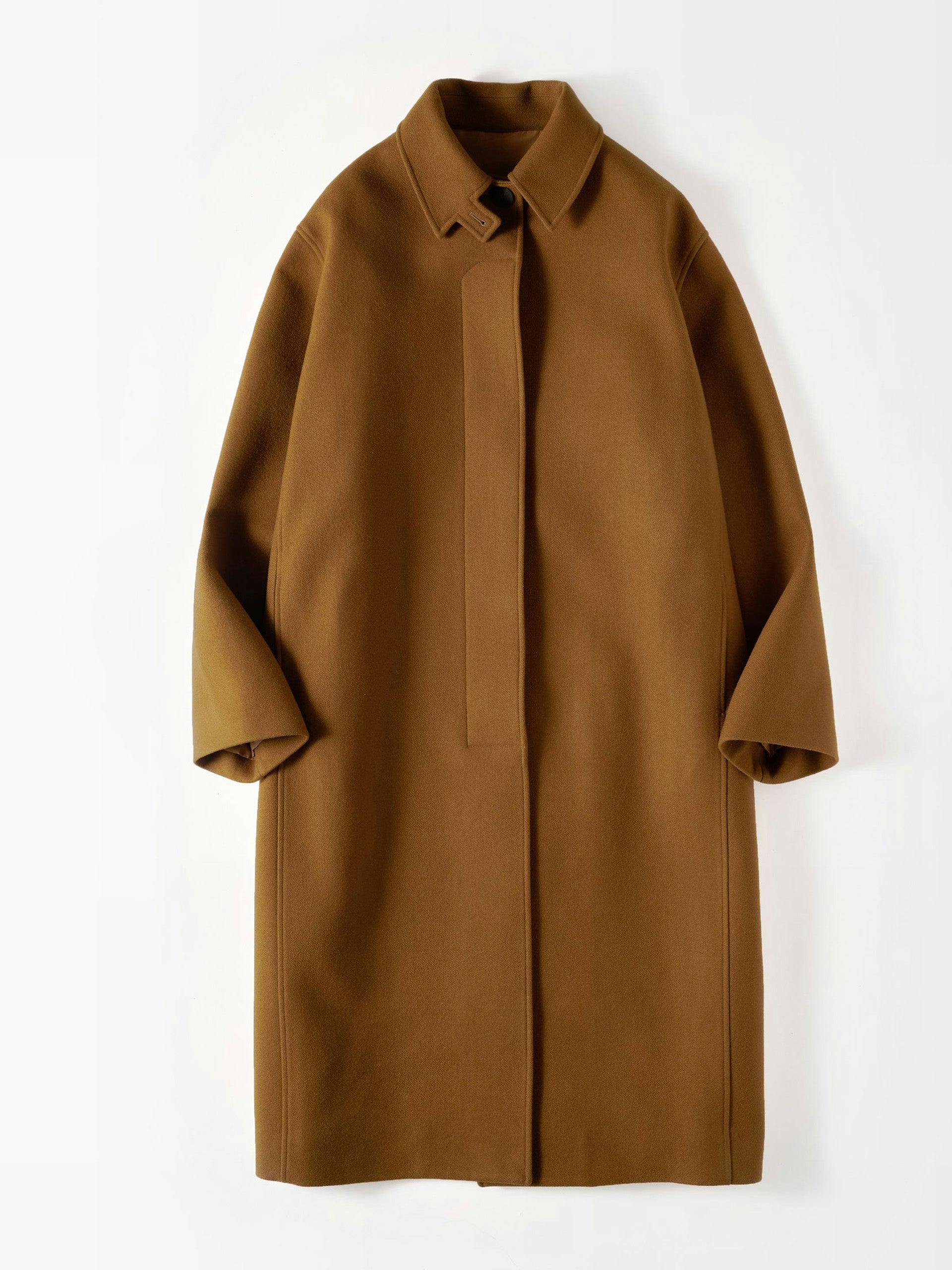 Brown heavy wool coat