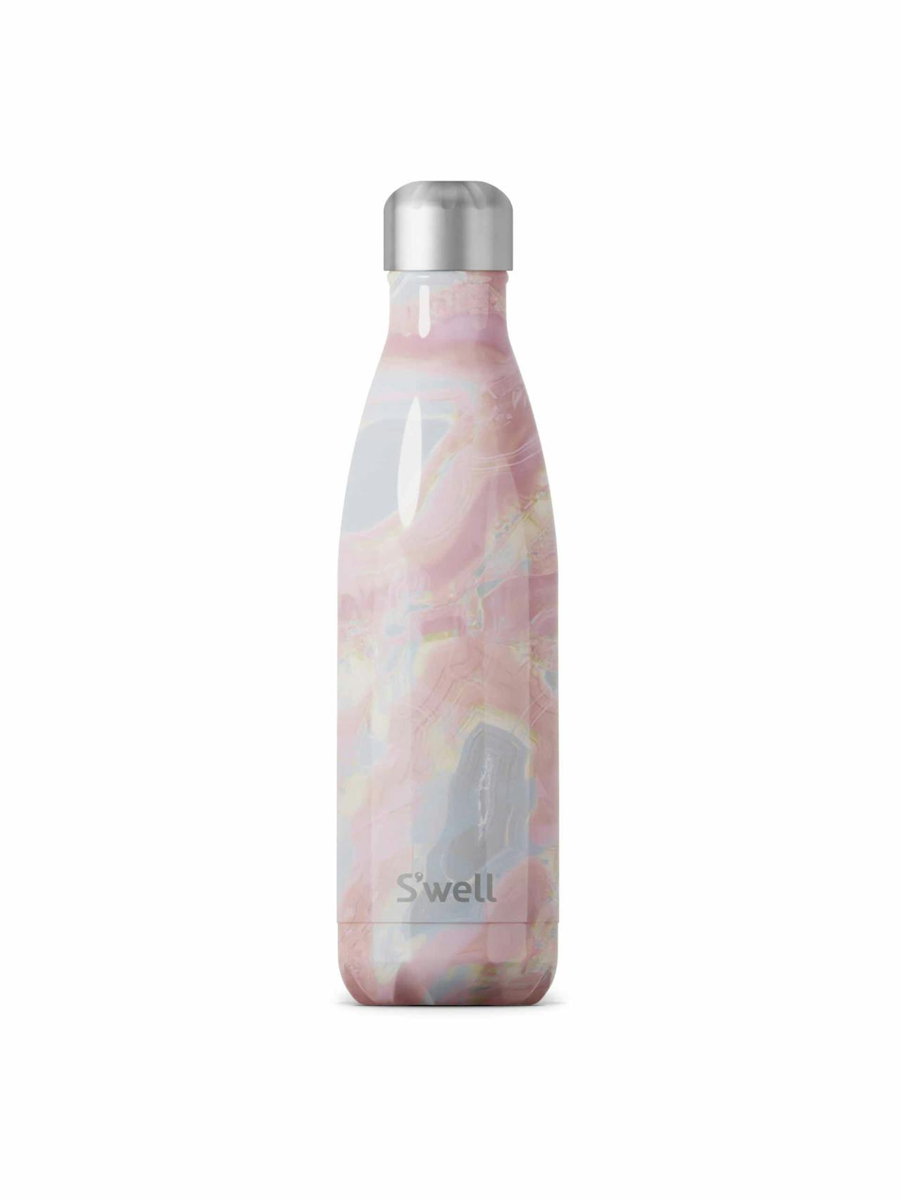 Geode rose water bottle