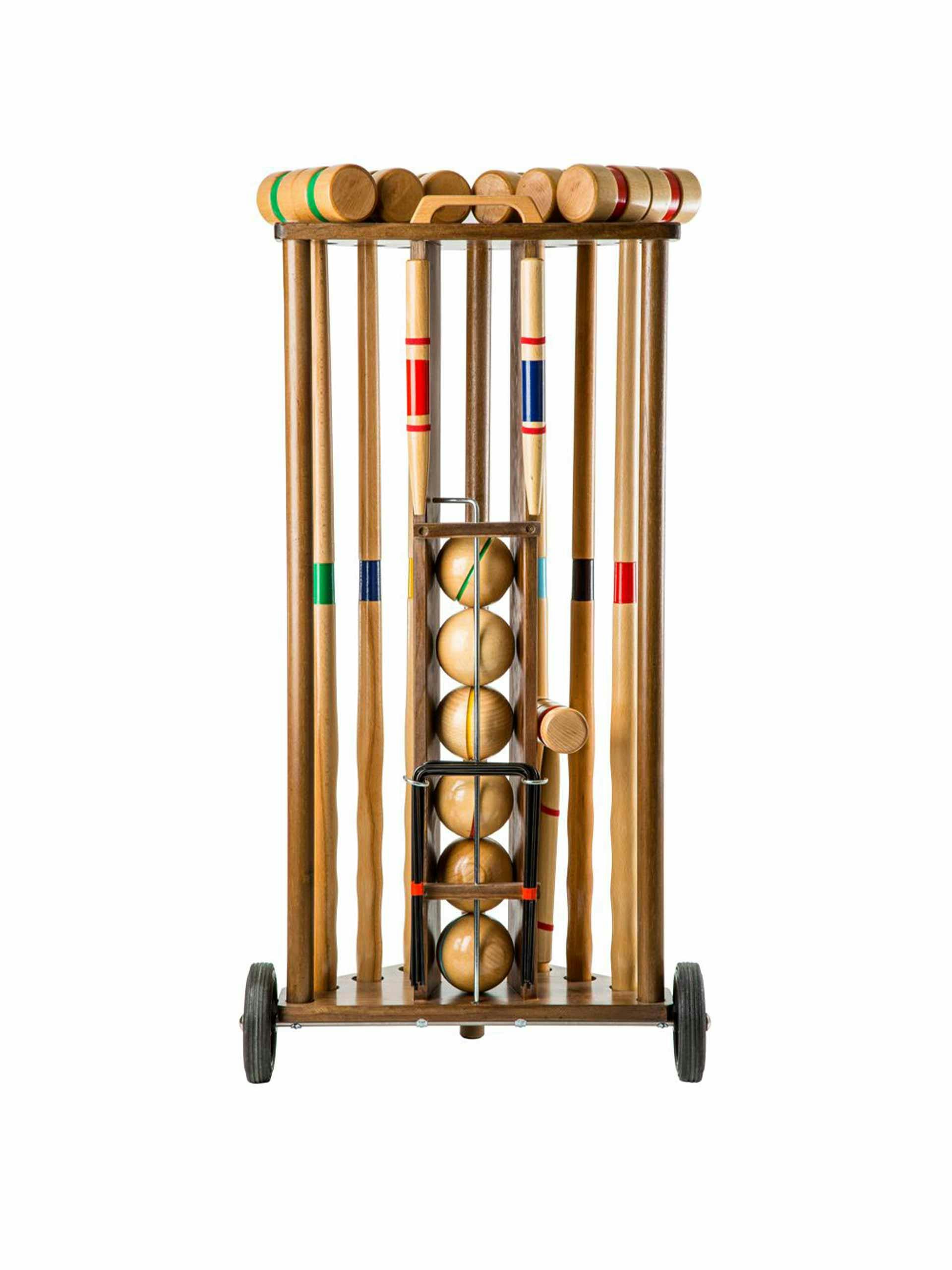 Wooden croquet set