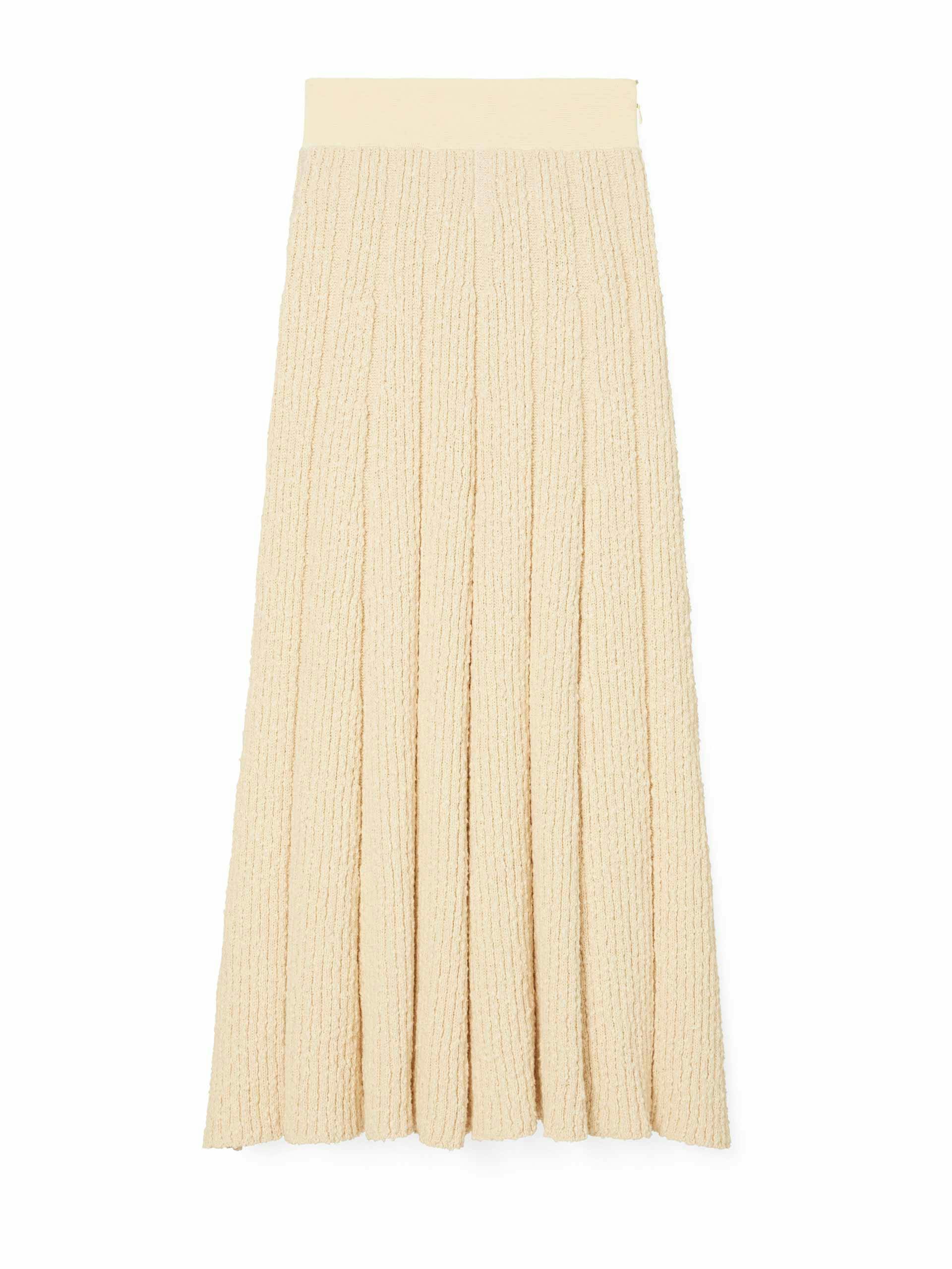 Ribbed knit skirt
