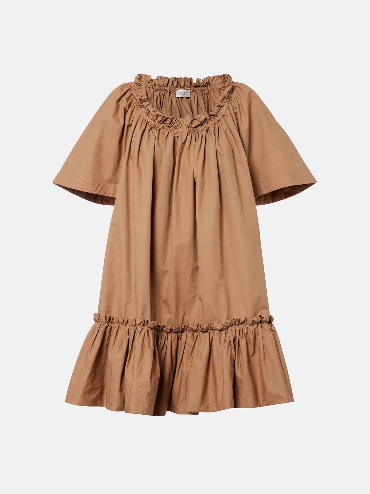 hp-saint-laurent-ruffle-mini-dress