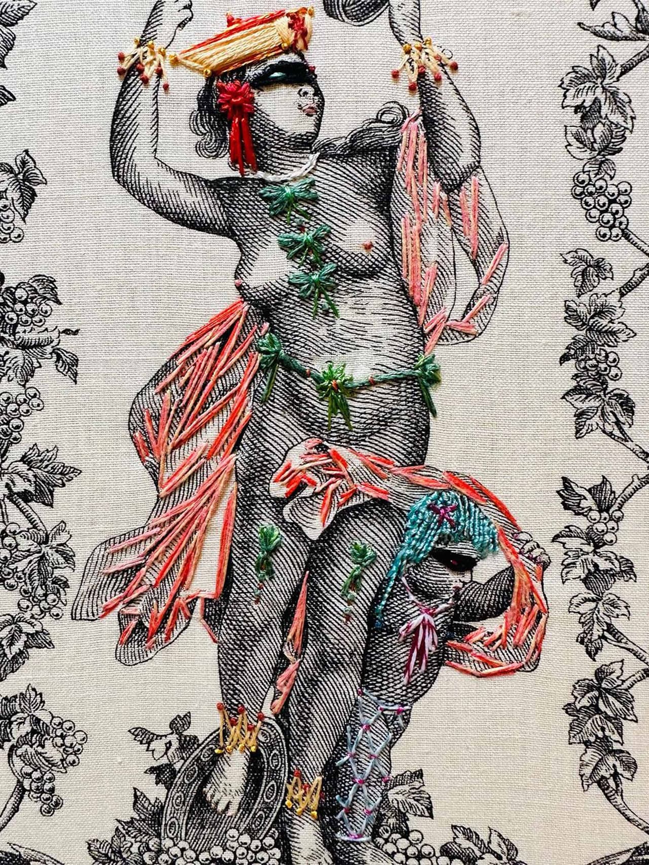 anya-hindmarch-richard-saja Image: Richard Saja embroidery detail